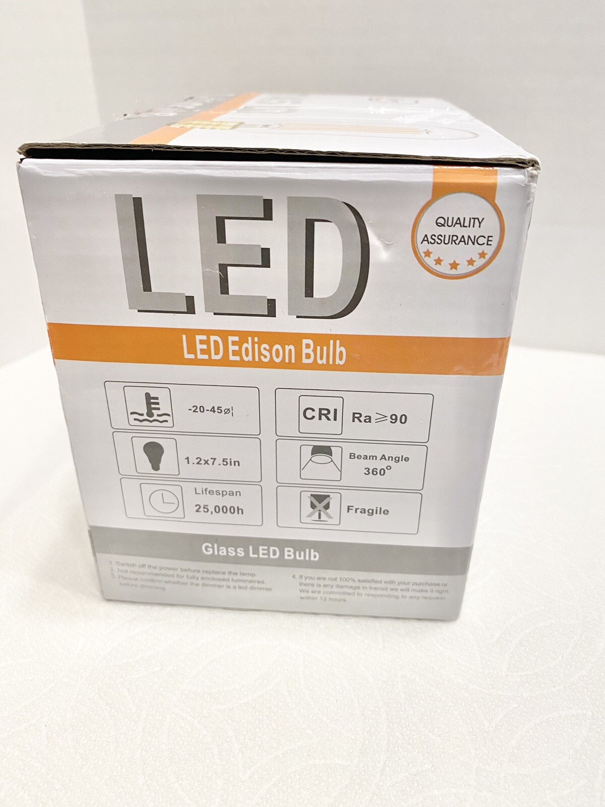 (Pack Of 6) Dimmable T45 LED Edison Bulb 3000K 6 Watt, Clear