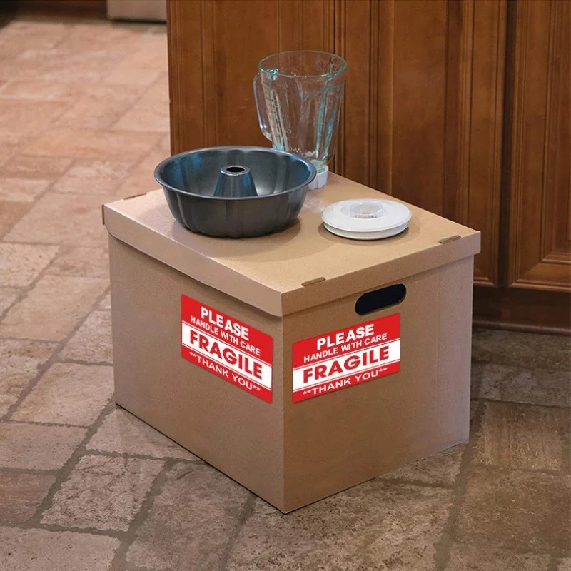 Fragile Stickers 1 Roll 250 2×3 Fragile Label Sticker Handle With Care Mailing