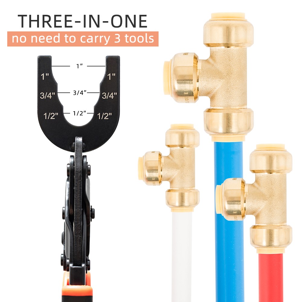 Disconnect Tong Set 1/2” 3/4” 1”Fittings Push to Connect Removal Tool USA