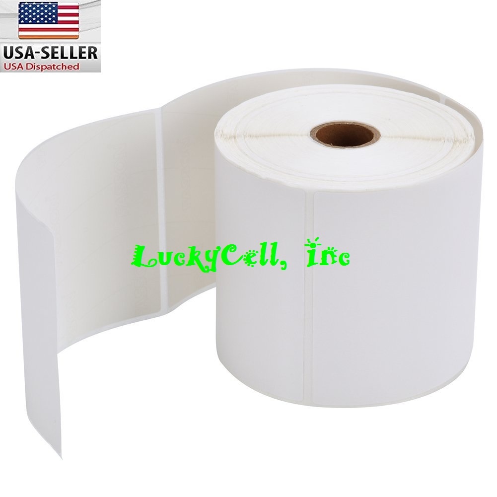 4 Rolls Direct Thermal Shipping Labels 500/roll 4×6 For Zebra ZP450 Eltron 2844