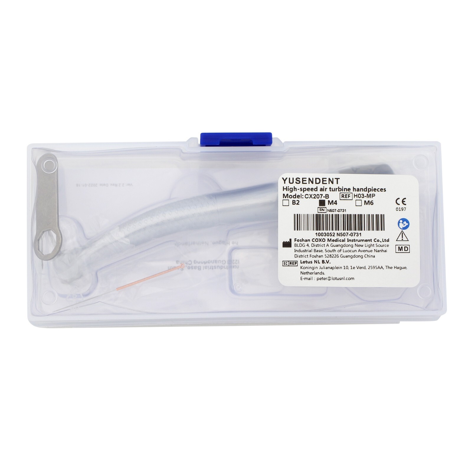 COXO Dental Handpiece Small High Speed Turbine 4Hole CX207-B NSK Ultra Mini Head