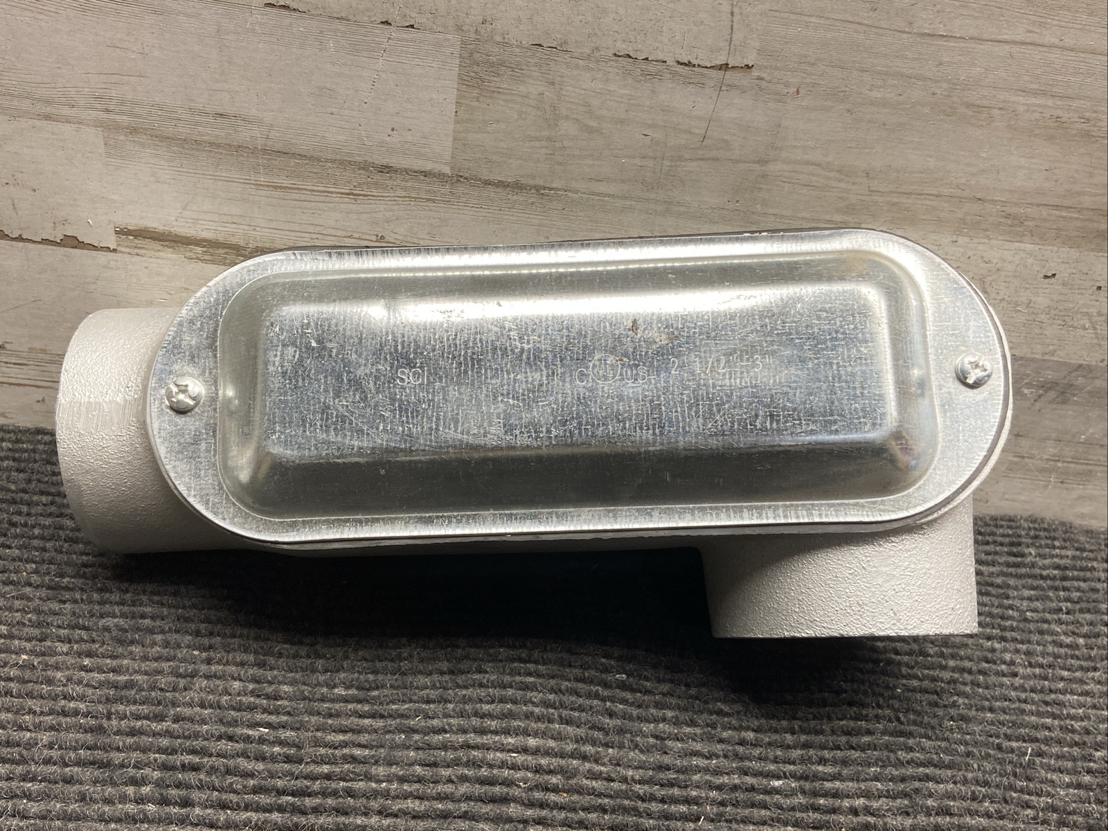 NOS SCI 3″ LL Conduit Condulet Body Fitting w/ Gasket, 2-1/2″ to 3″ Cover