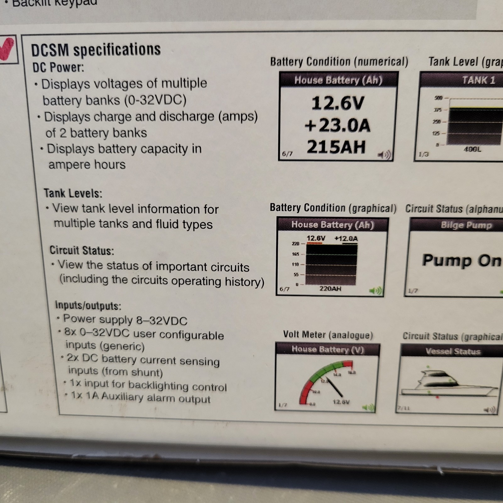 BEP 2.8″ Colour QVGA LCD Screen DC System Monitor, 80-600-0021-00