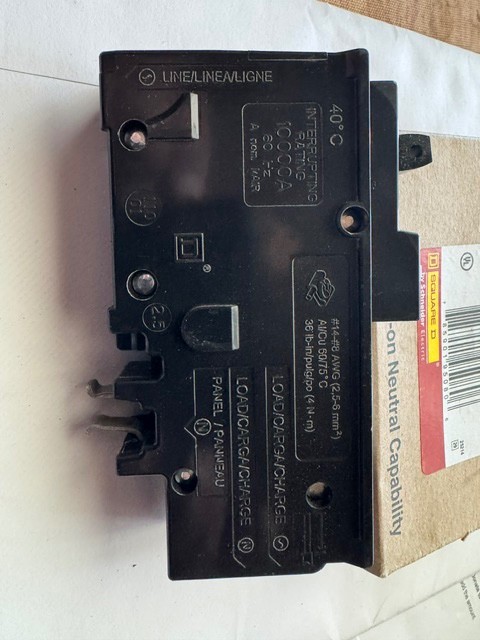3) Square D HomeLine HOME115PCAFI AFCI breakers 15A 120V 1-Pole