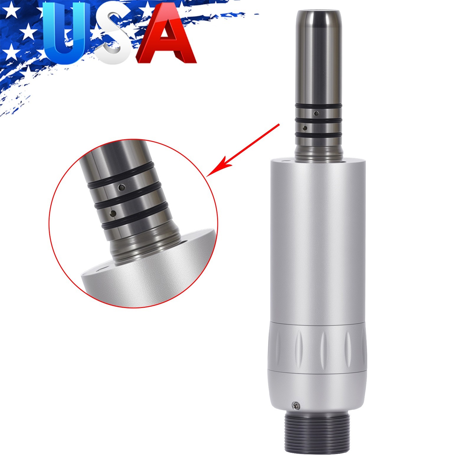 ASkeadnt Dental Slow Low Speed Air Motor Handpiece Internal Water Spray 2 Holes