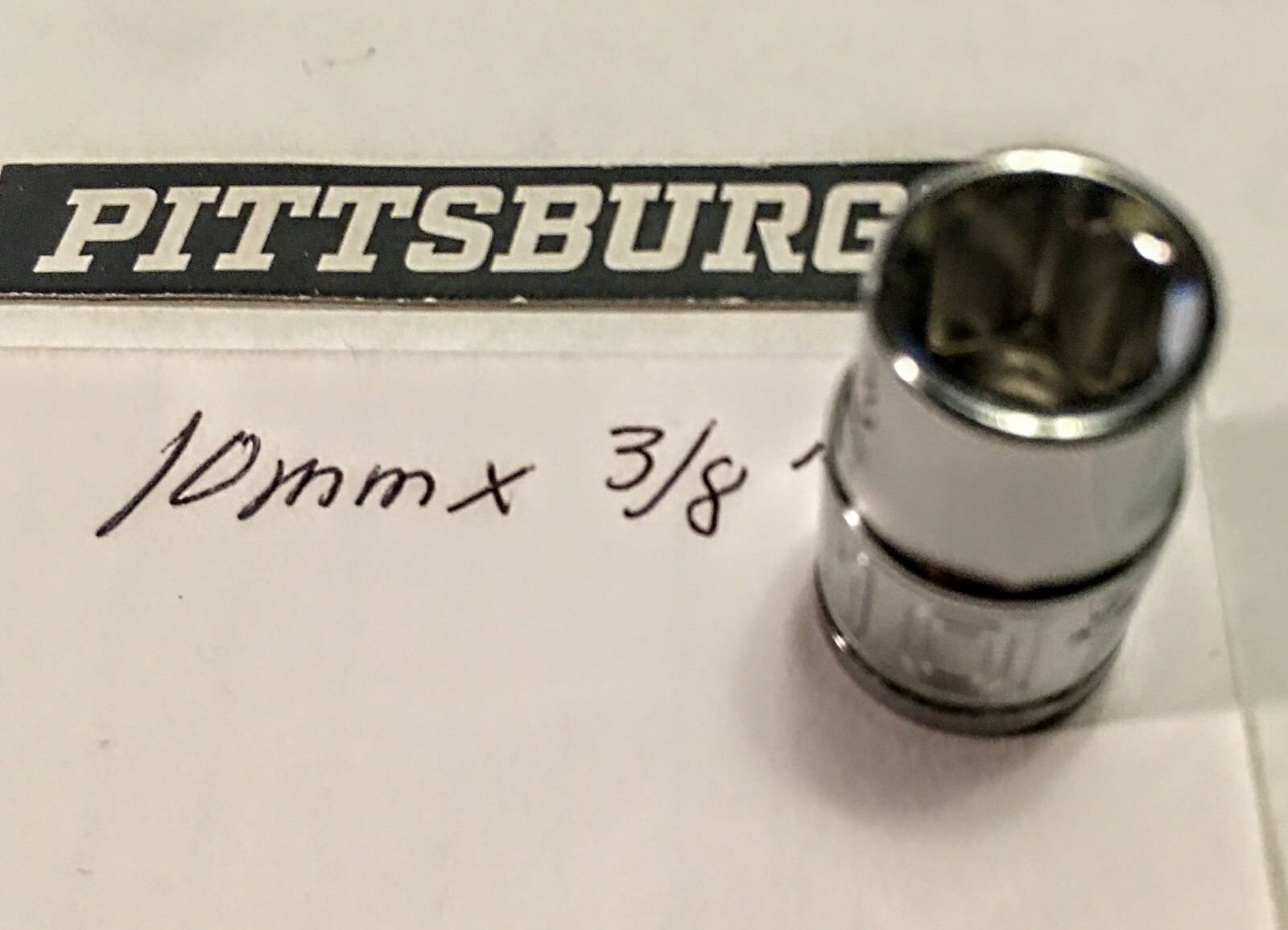 Pittsburgh 10 mm x 3/8 Dr Socket 6 Point Free USA Shipping