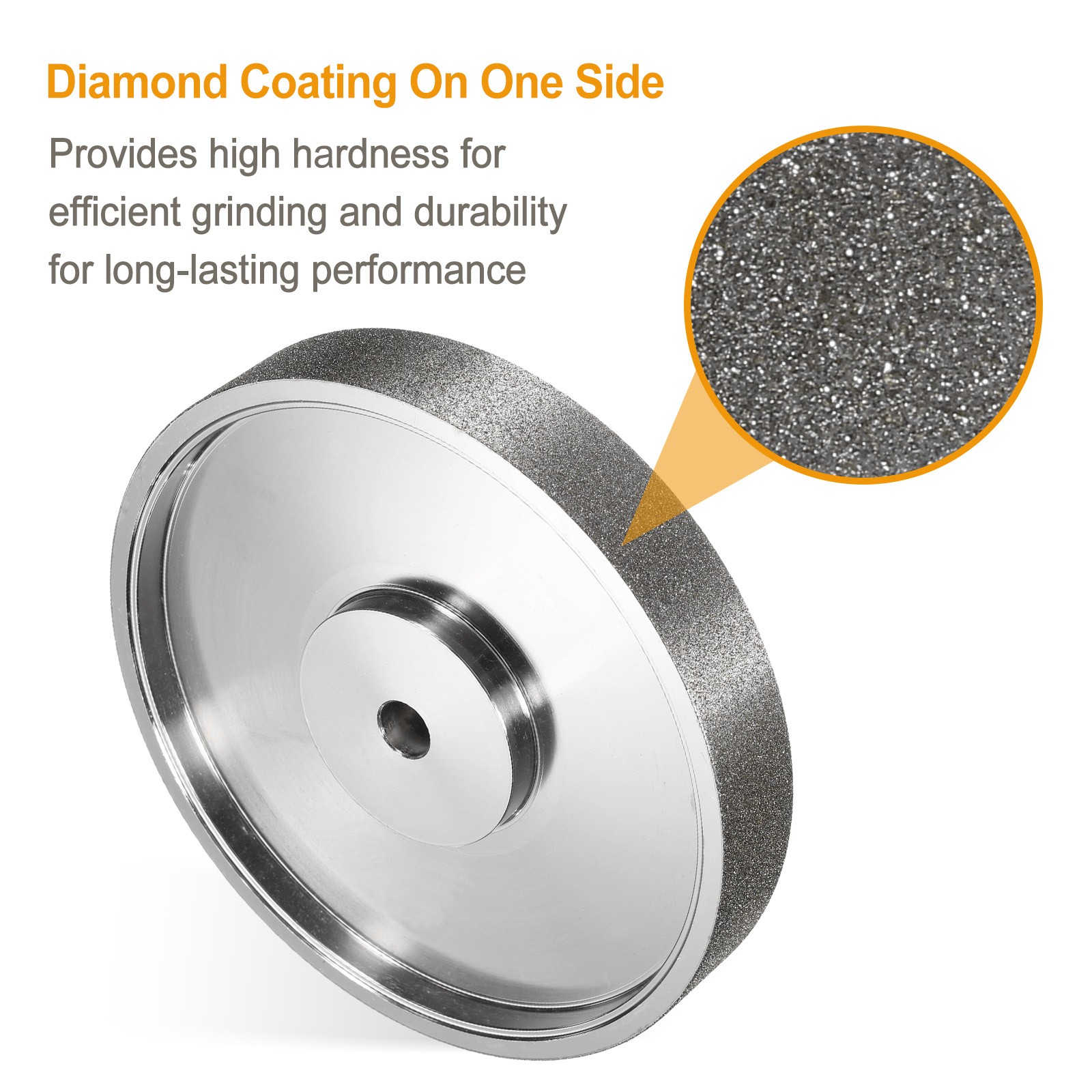 6 Inch Diamond Lapidary Wheel 80 Grit For Stone Marble Gem Glass Ceramics