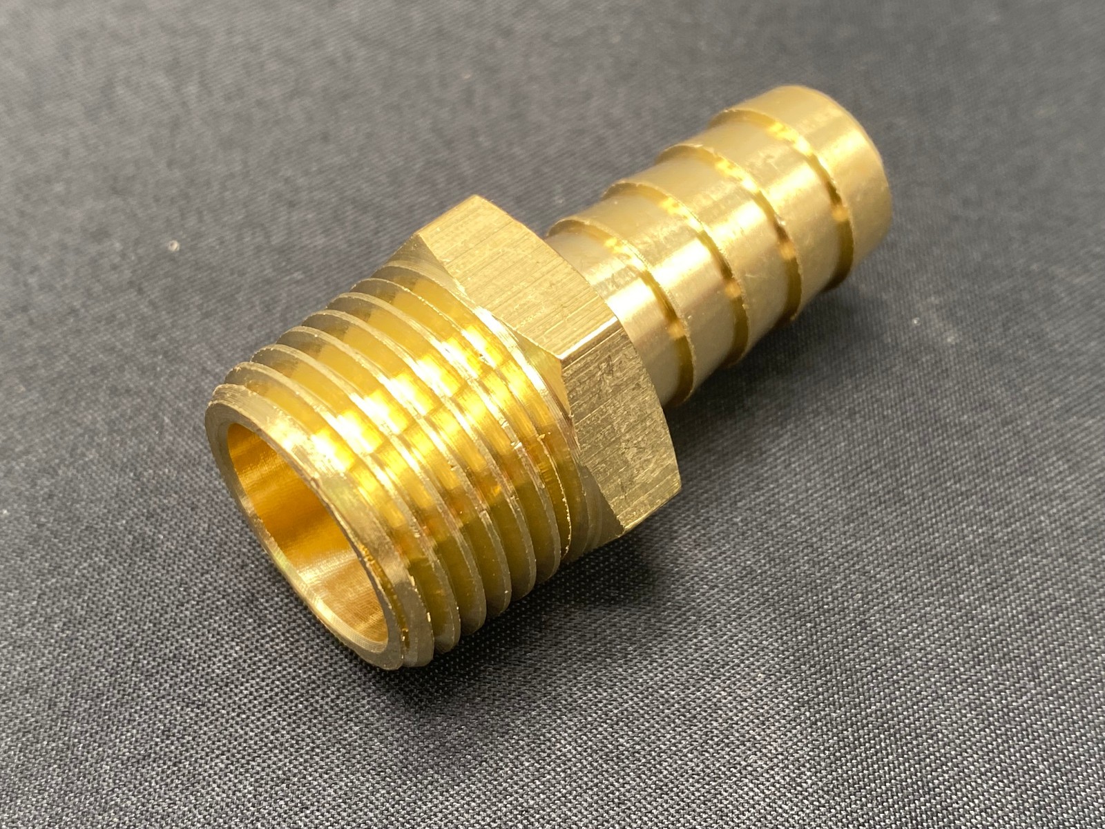 4 Pack Hex Adapter 1/2″ Male NPT to 3/8″ Hose Barb