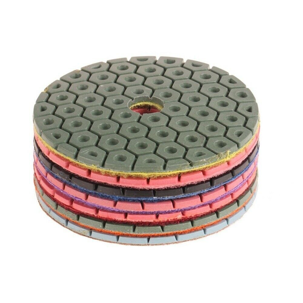 7 Inch Long Lasting 14 Polishing Pad Grit 50 100 200 400 granite concrete marble