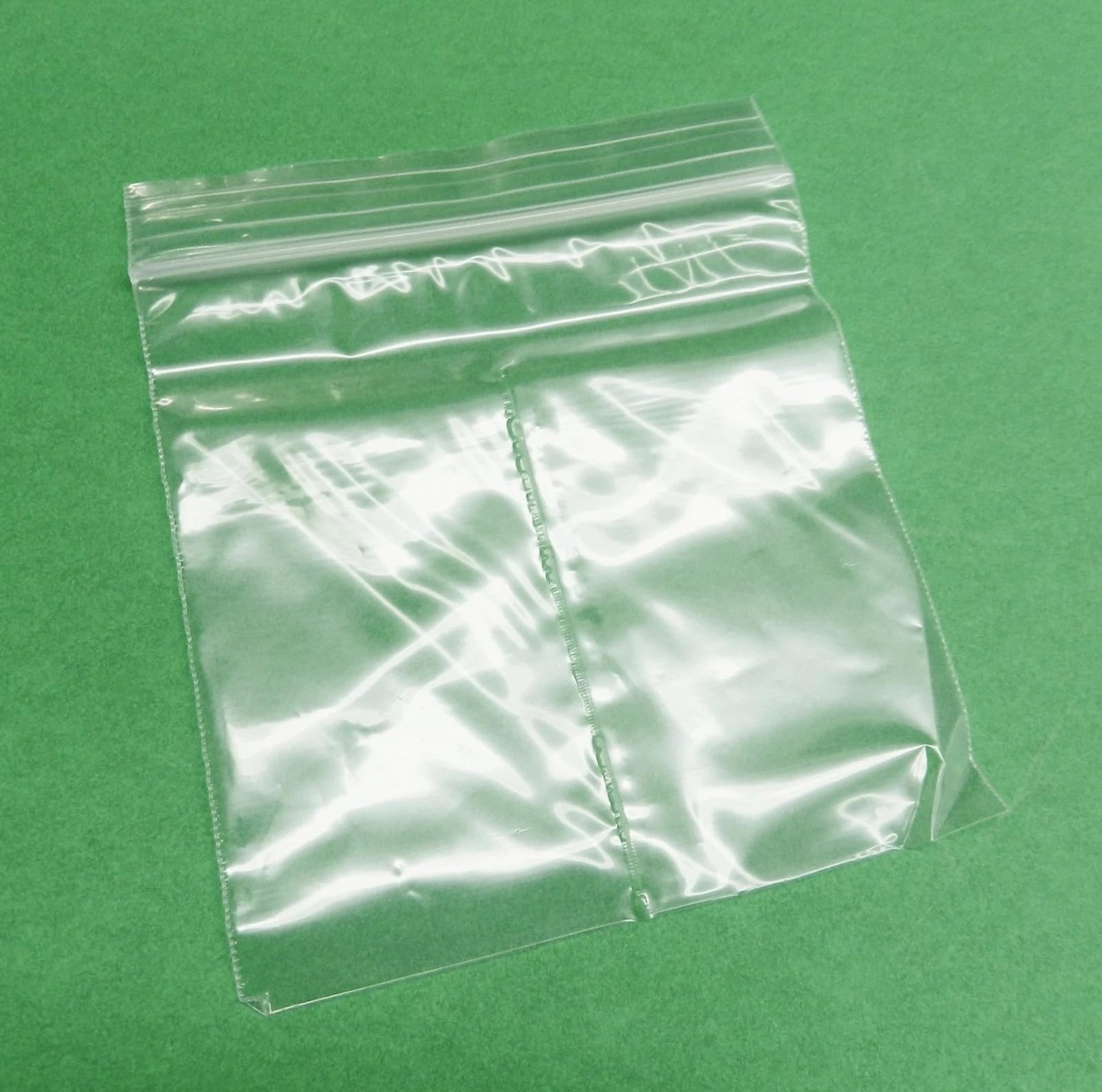 4×4 Bags 2-Compartment Poly Clear Center Split Divider Middle 4″ Reclosable 1…
