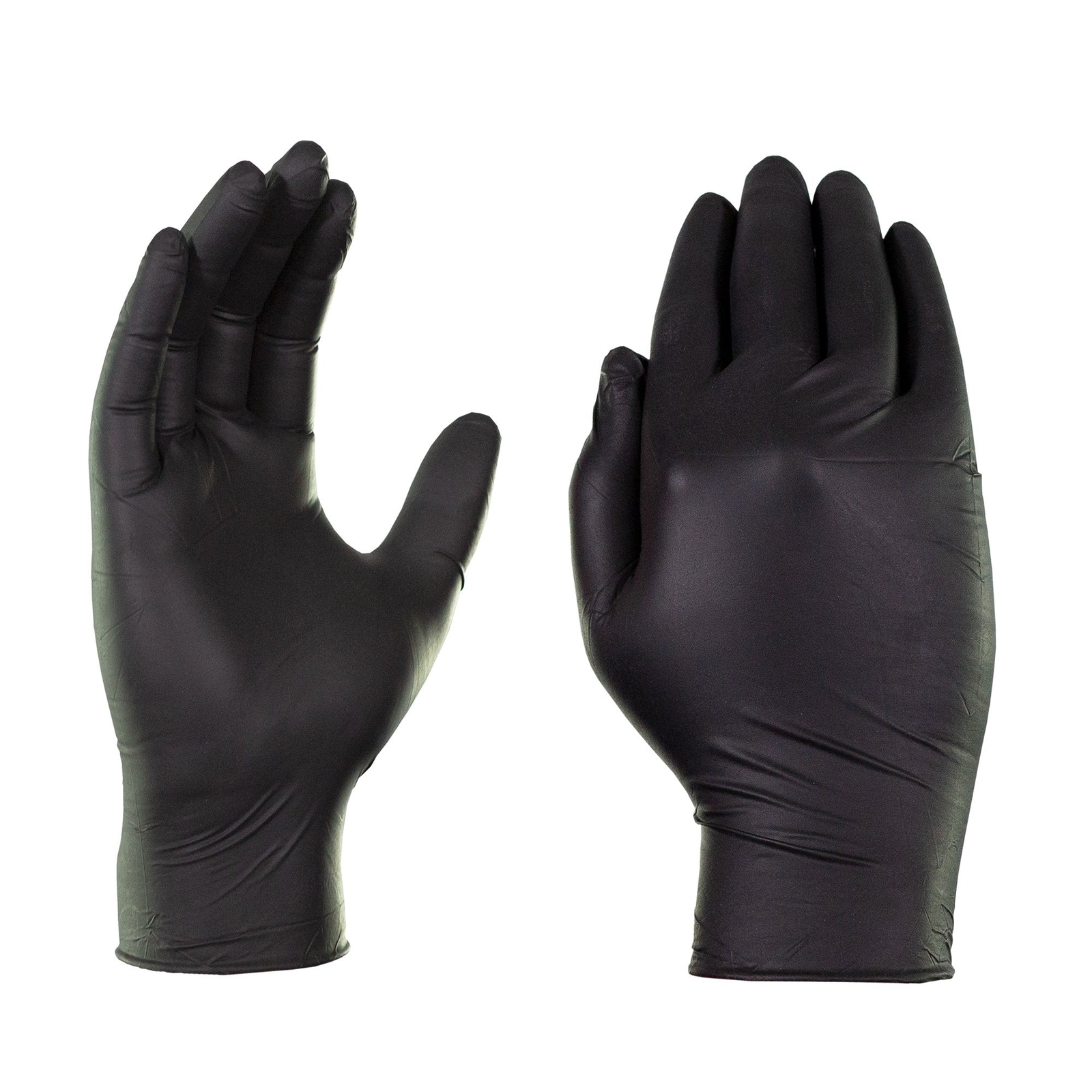AMMEX Black Nitrile Disposable Exam/Medical Gloves 3 Mil, Latex-Free, Box of 100
