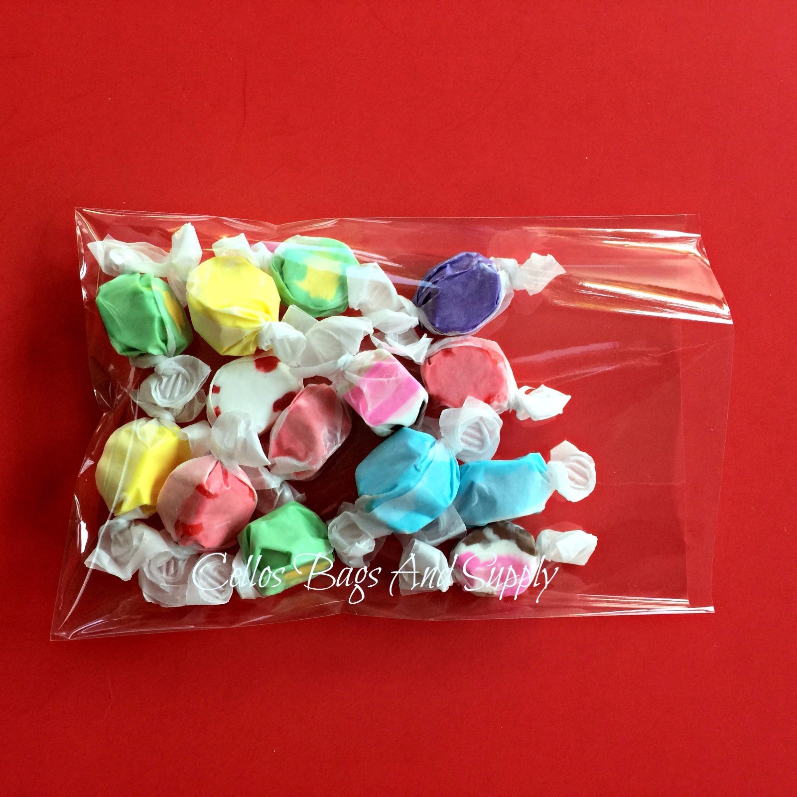 200 CLEAR POLY BAKERY CELLO CANDY BAG POLYPROPYLENE COOKIE FLAT POLY TREAT BAGS