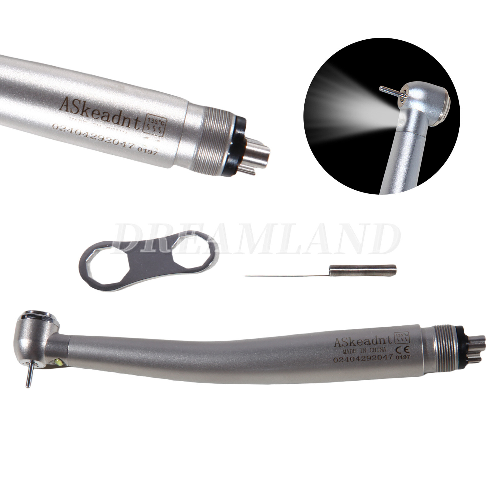 10 Dental PANA Max High Speed LED Handpieces NSK Type Internal Triple Spray Push