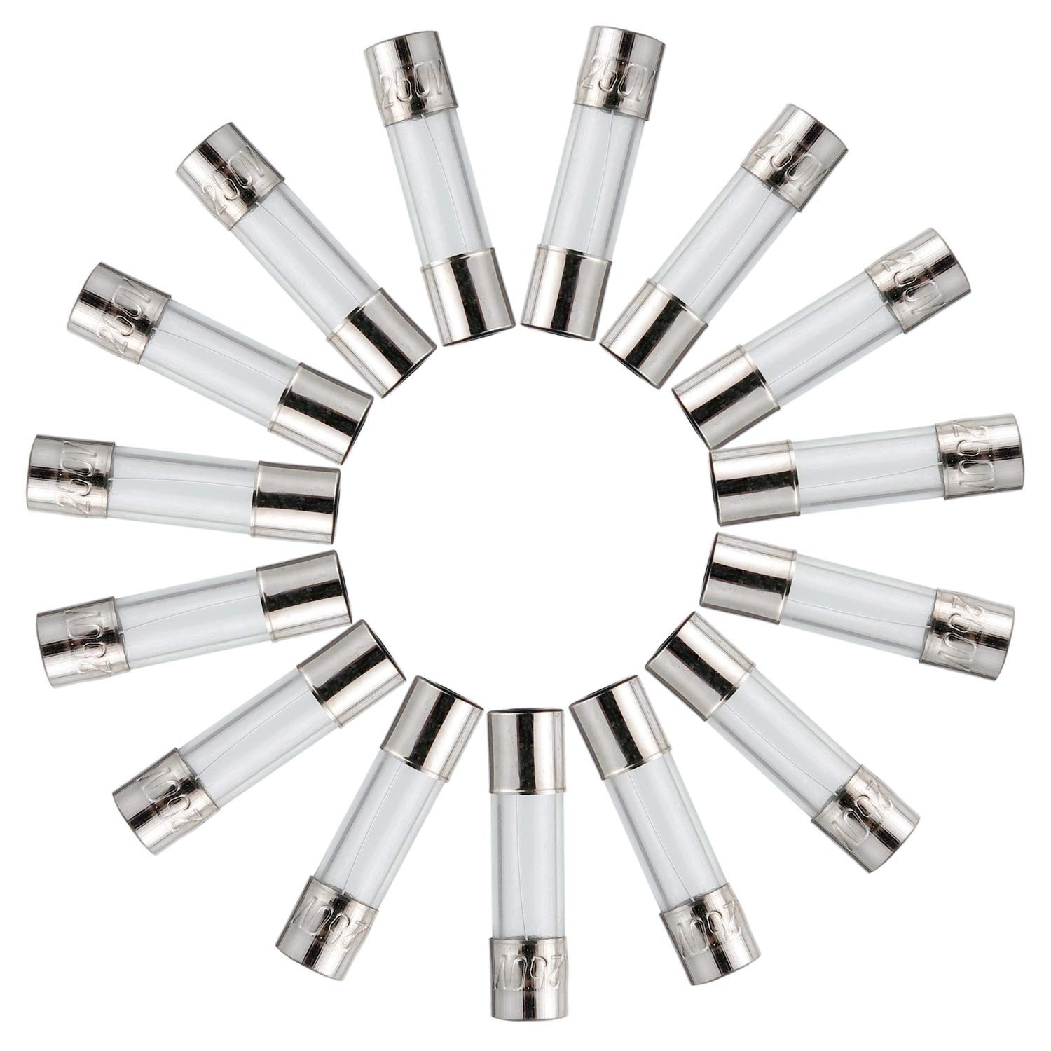 BOJACK T0.5AL250V 5x20mm 0.5A 250V Slow Blow Fuses 0.5 Amp 250 T0.5A, C-425