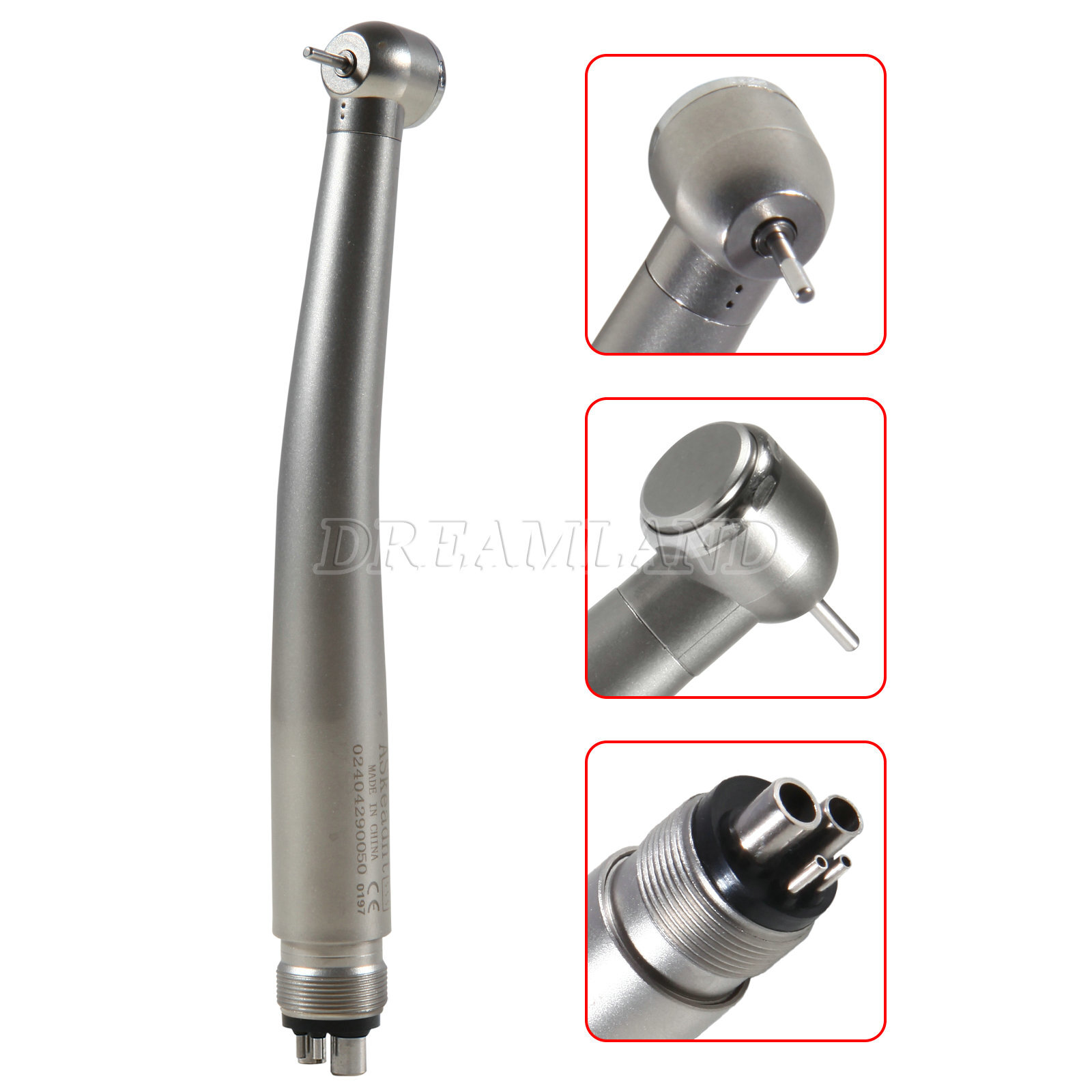 10pcs Dental High Speed Handpiece Standard Push Button Single Spray 4 Holes