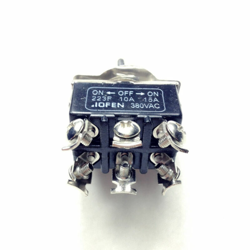 1piece Toggle ON-OFF-ON DPDT Momentary 6-Pin 380V Switch 15A