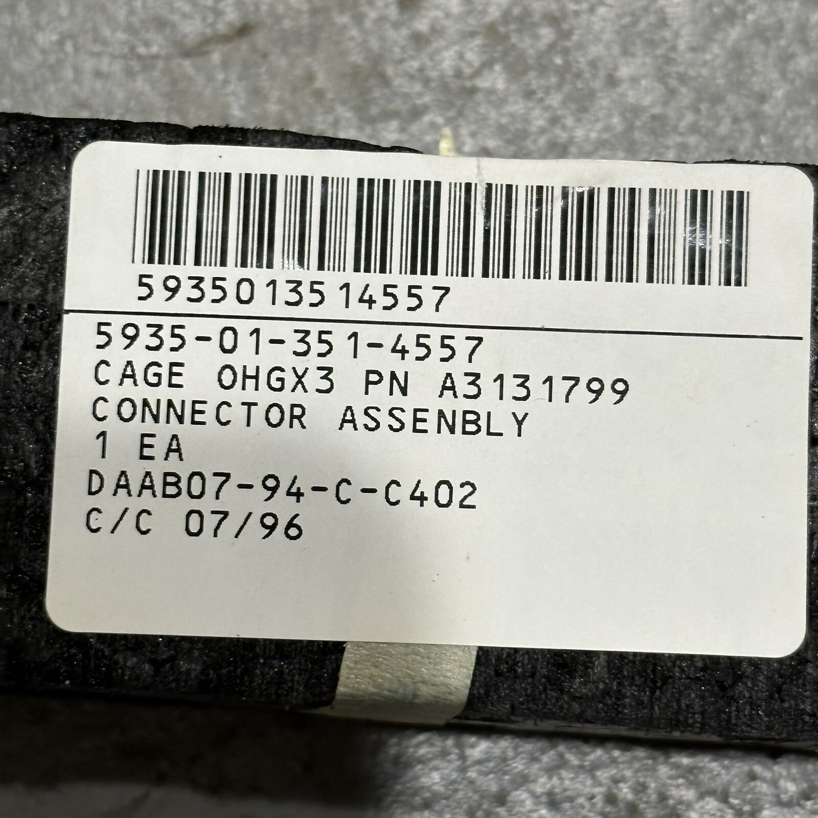 US Military Radio Connector Plug Male Connection U-283/u 6-Pin SINGARS U-229 NOS