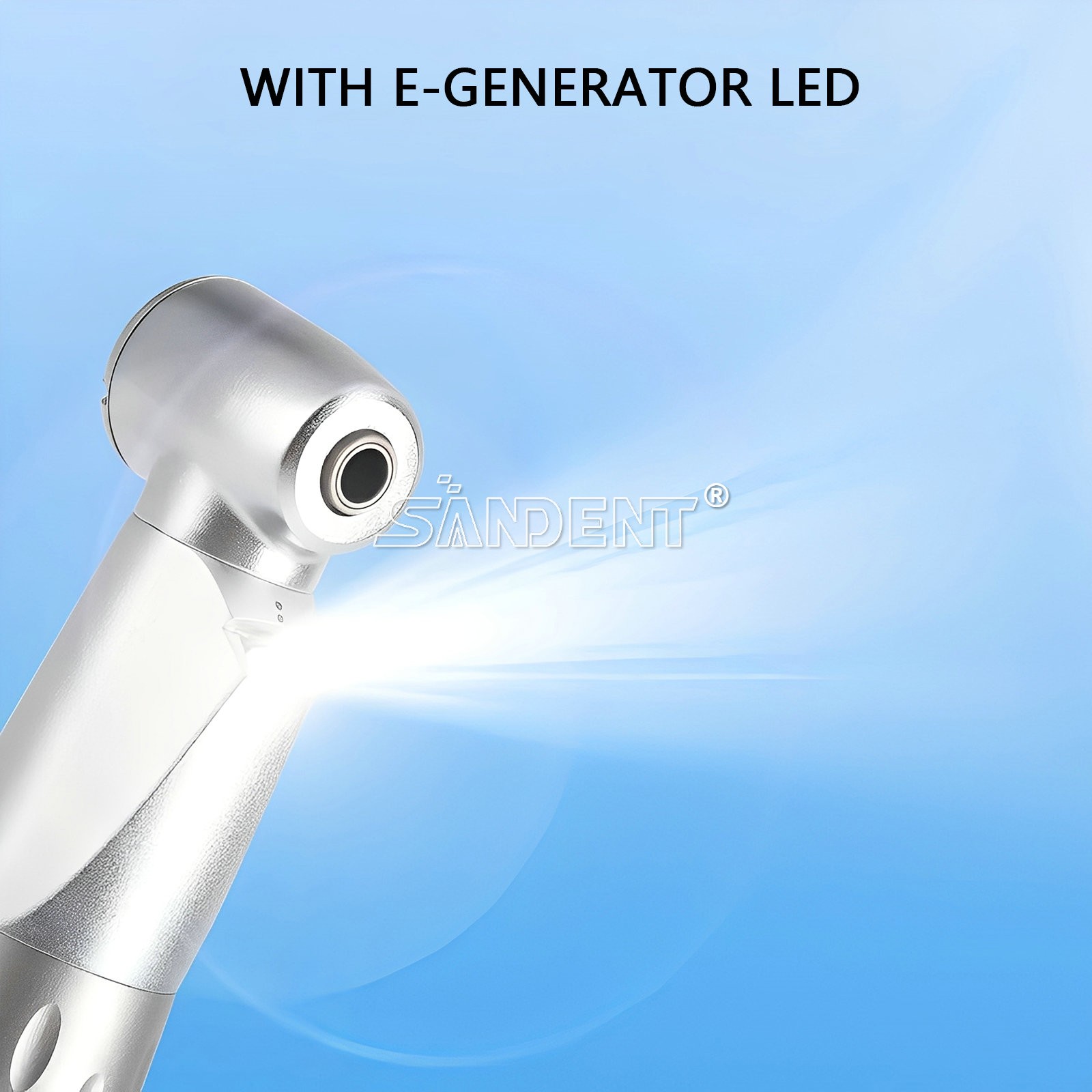 Dental 1:5 Electric Fiber Optic LED Contra Angle Handpiece High Speed 1:4.2 1:1