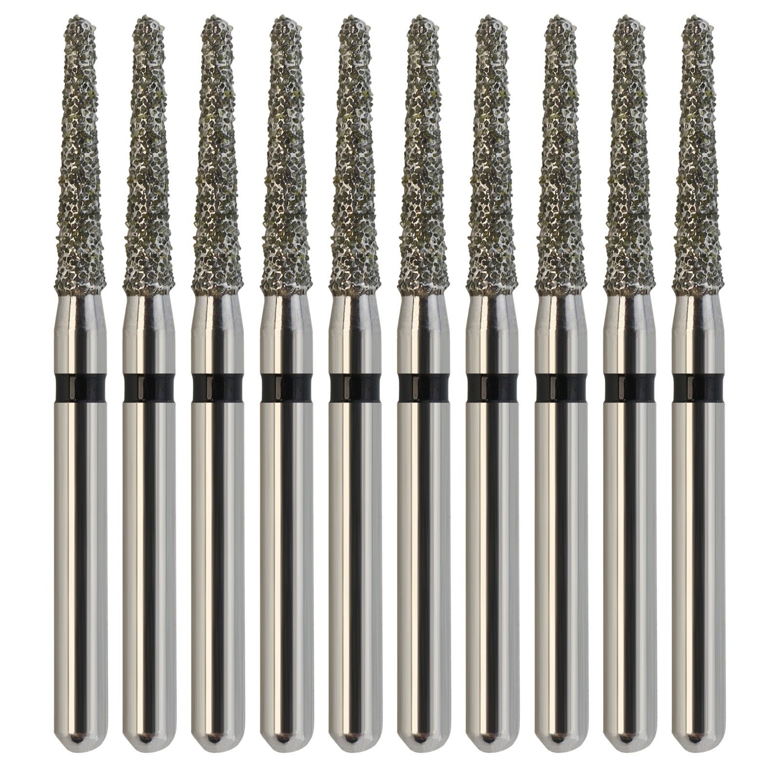 Dental Diamond Burs FG Round End Taper Chamfer 856/014SC Super Coarse Grit Black
