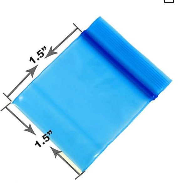 BLUE DIME BAGS 100ct 1.5″ x 1.5″ APPLE 1515 PREMIUM THICKNESS 2.5mil