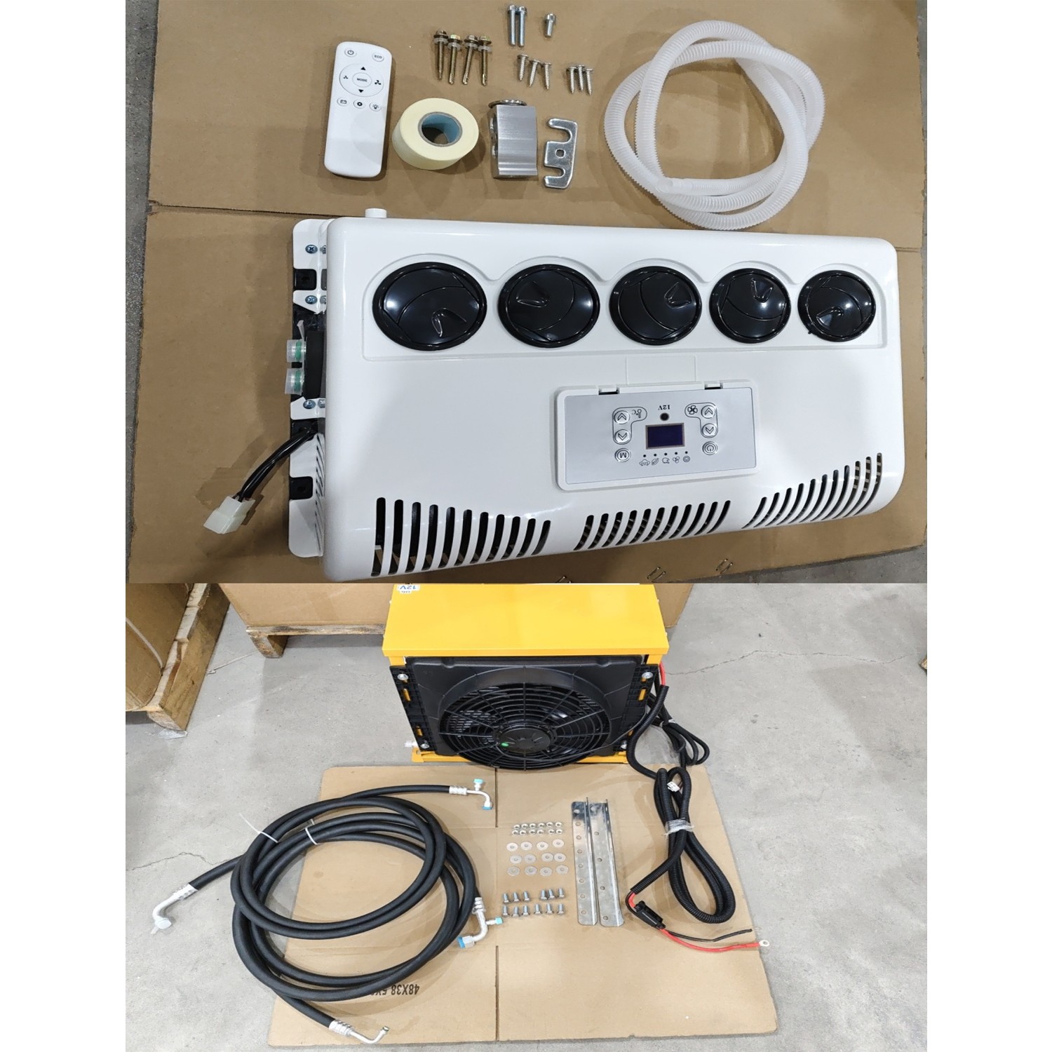 12V 11000BTU Car Hanging Air Conditioner A/C Kit For Car Truck Vehicle Universal