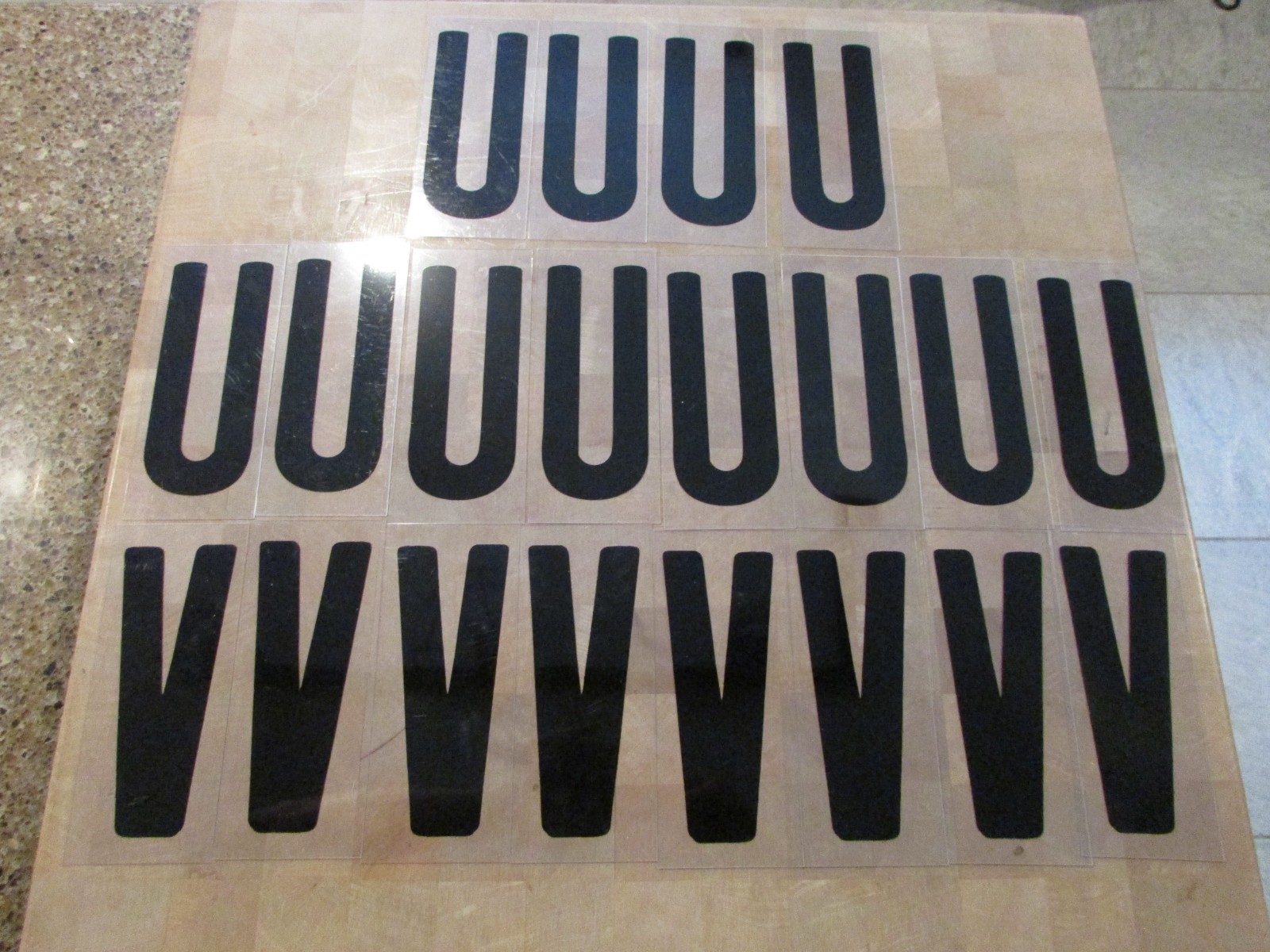 Changeable Sign Letters 6″ Letter Printed on 7″ Panel 448 Pieces