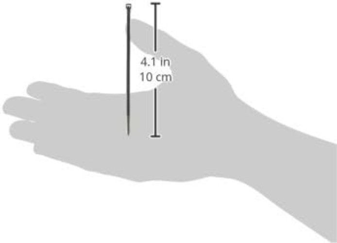 Secure 4 Inch Nylon Cable Ties, UV Resistant, 18 lb, 100 Pack for Organizing