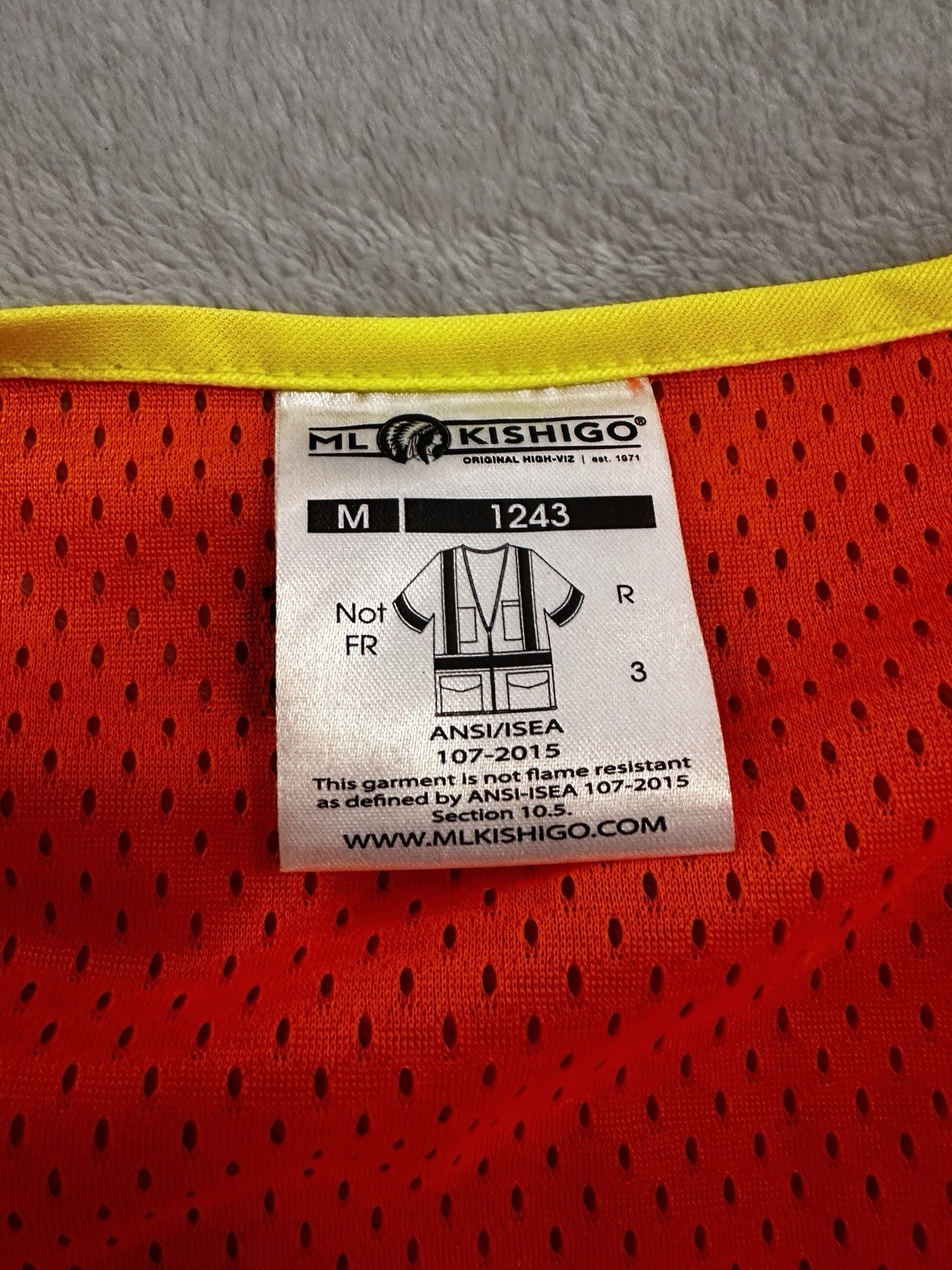 Kishigo Premium Black Series Heavy Duty Unisex Reflective Safety Vest M