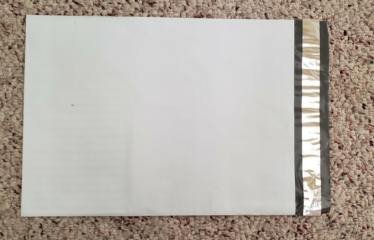 9×12″ WHITE POLY MAILING PLASTIC ENVELOPES SHIPPING BAGS (2.5 Mil) – 100ct