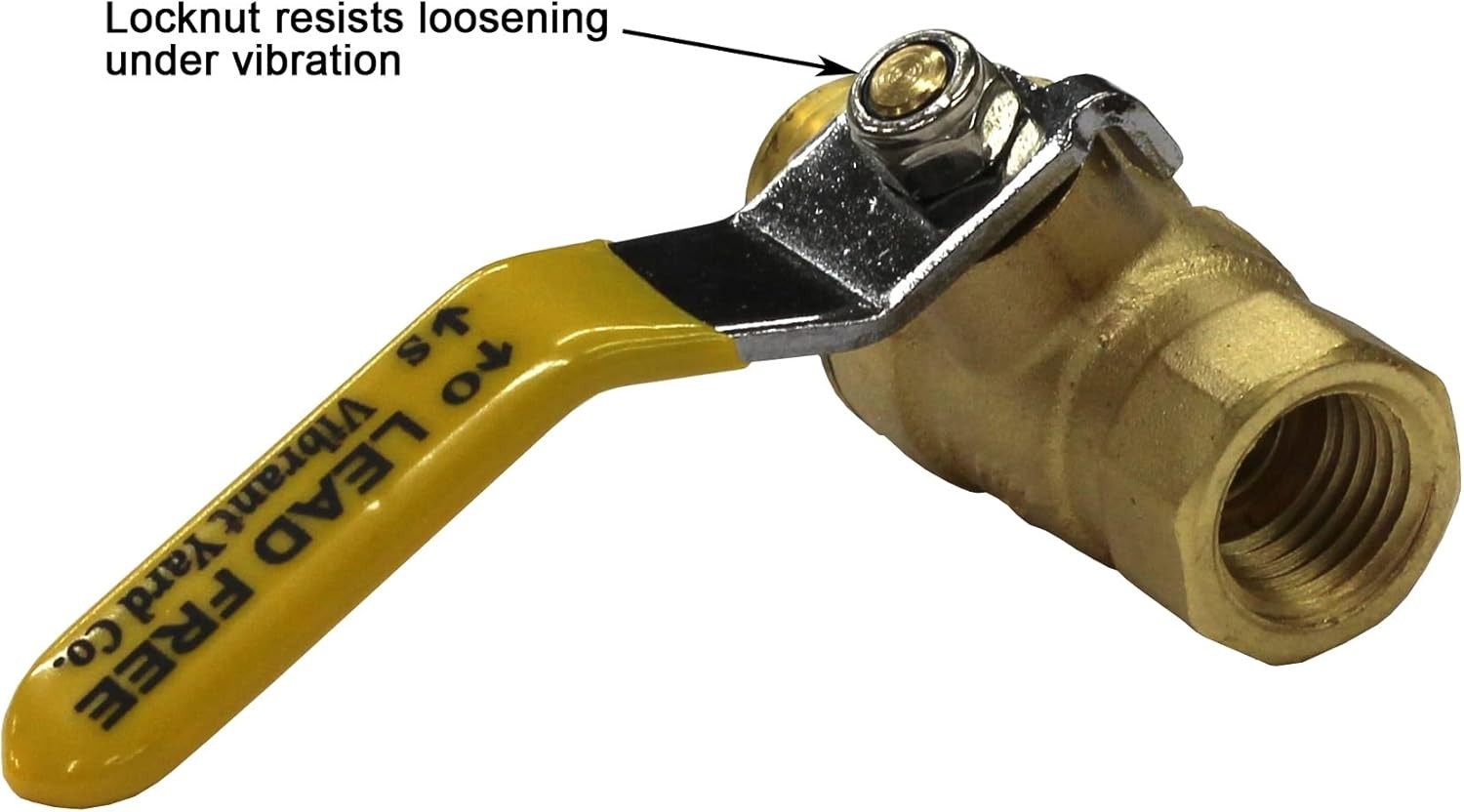 Lead-Free Brass 1/4″ In-Line Ball Shut Off Valve for Air, Water, Oil