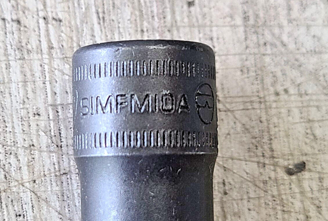 New Snap-On Tools™ SIMFM10A 3/8” 10mm deep 6 point impact flank drive socket USA