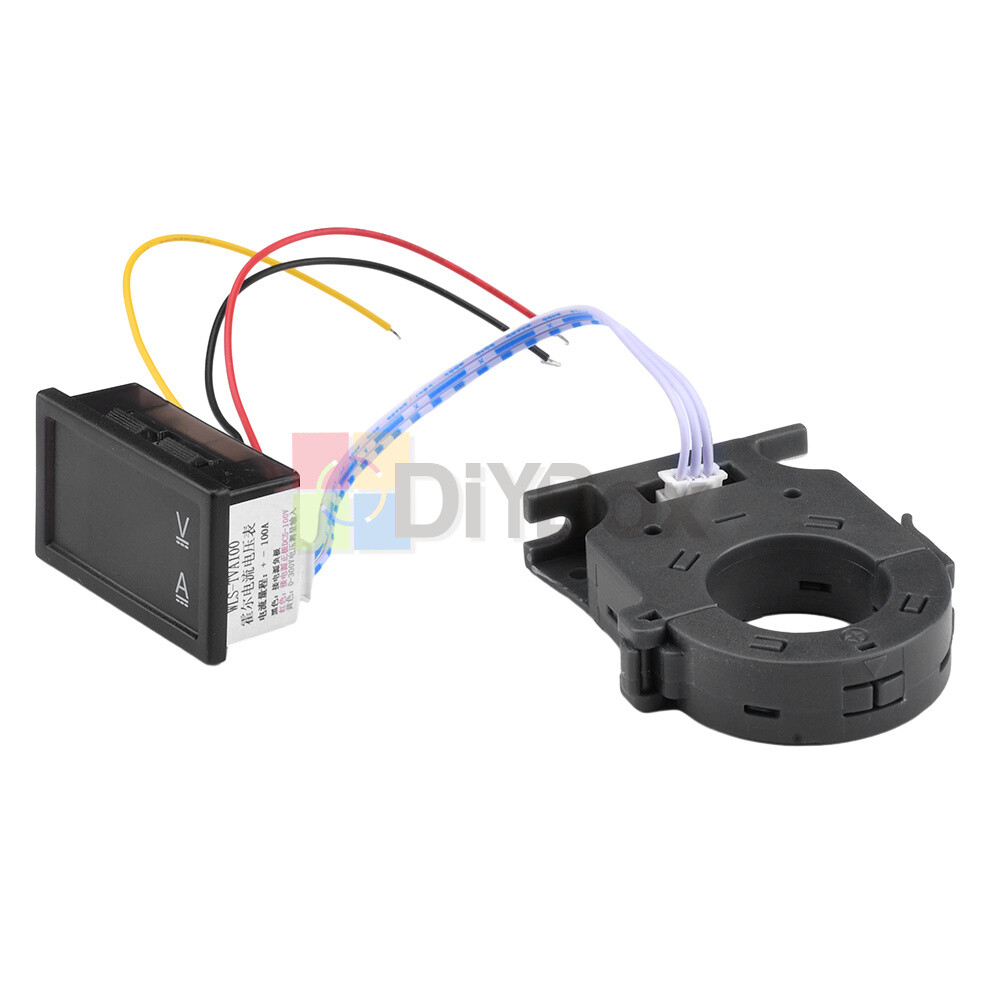 DC0-300V 50/100/200/400A Digital Current Voltage Meter Hall Ammeter Voltmeter