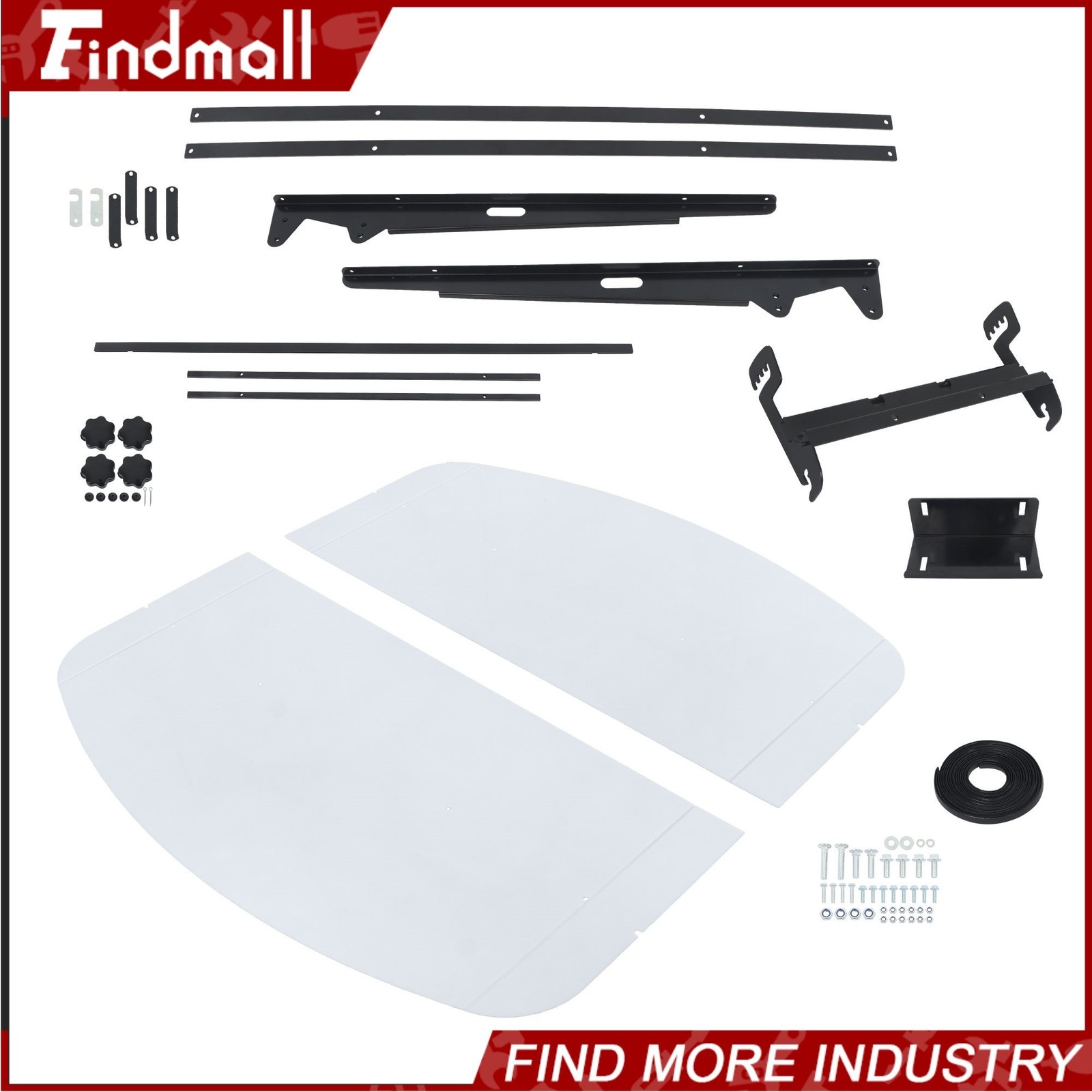For ROPS 52″ X 52″ Tractors Snow Shield 2″ x 2″ or 2″ x 3″ Tractor Canopy Top