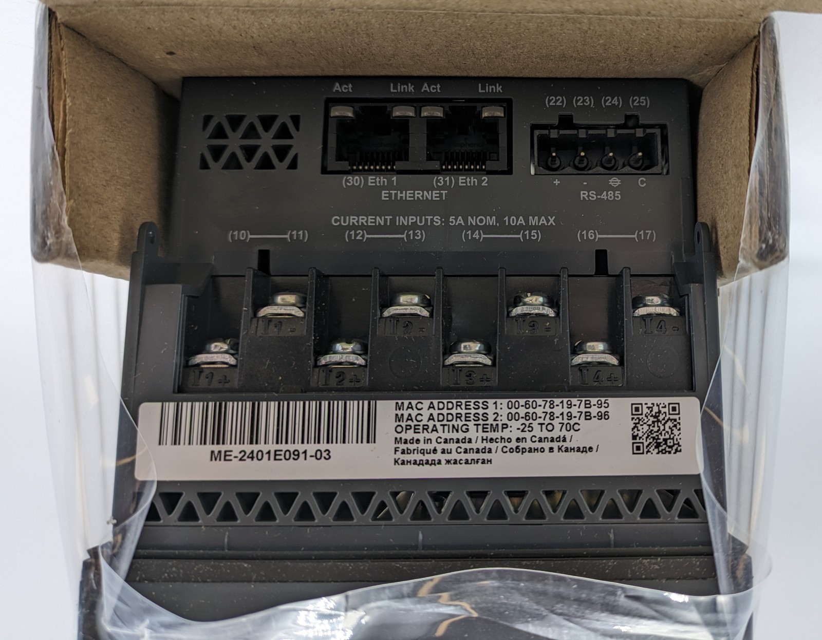 Schneider Electric PowerLogic PM8000 Standard Power Quality Meter (METSEPM8240)