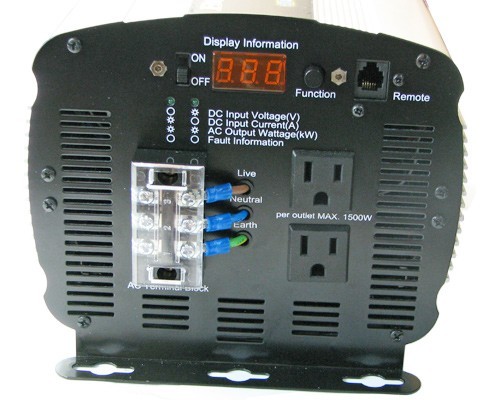 12 v DC TO 110 volt AC portable power inverter SOLAR RV SEMI 3000w 25a 6000 WATT