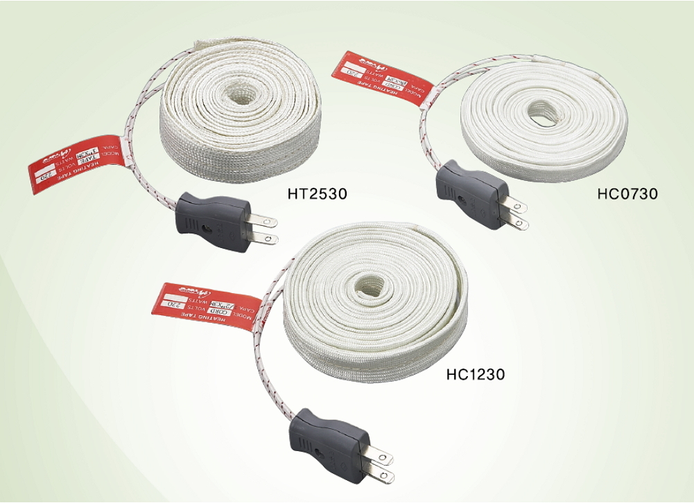 Heating tapes and cords, (∅7mm x3000mm) x 1, 110V or 220V