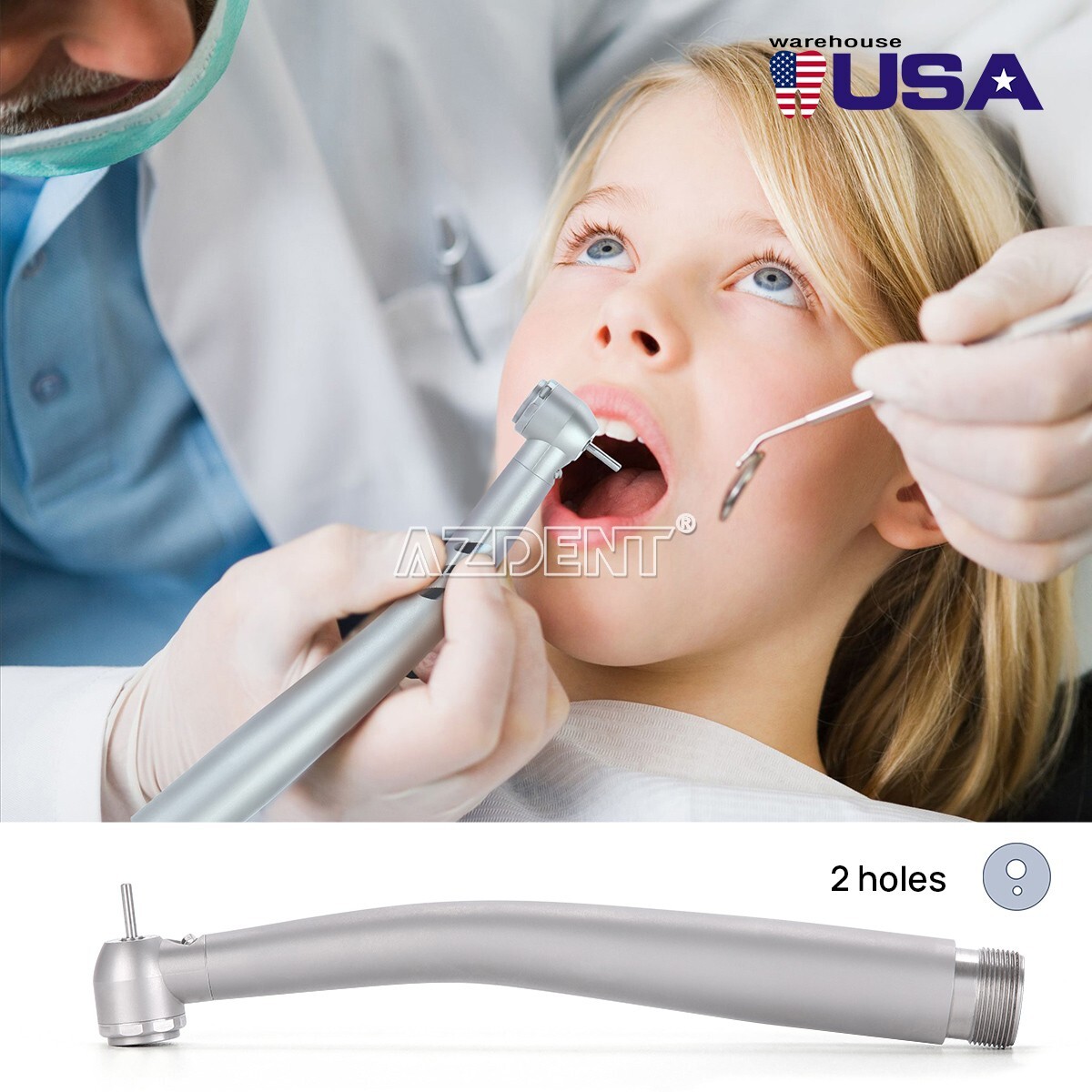Dental Pieza de mano de alta velocidad de 3 vías LED estilo NSK PANA MAX E-LED4