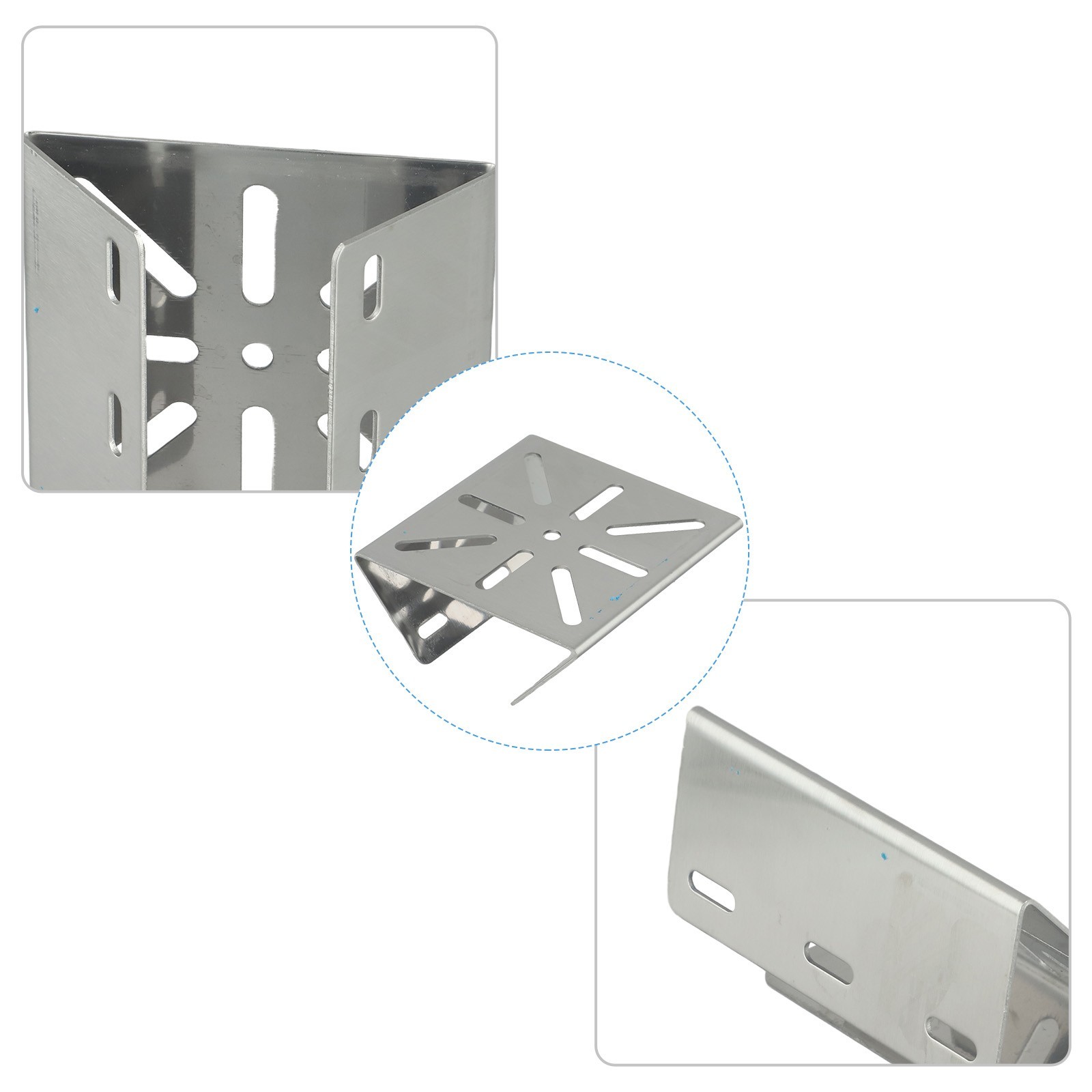 High Compatibility Stainless Steel Pole Bracket with Reinforced Steel Plate
