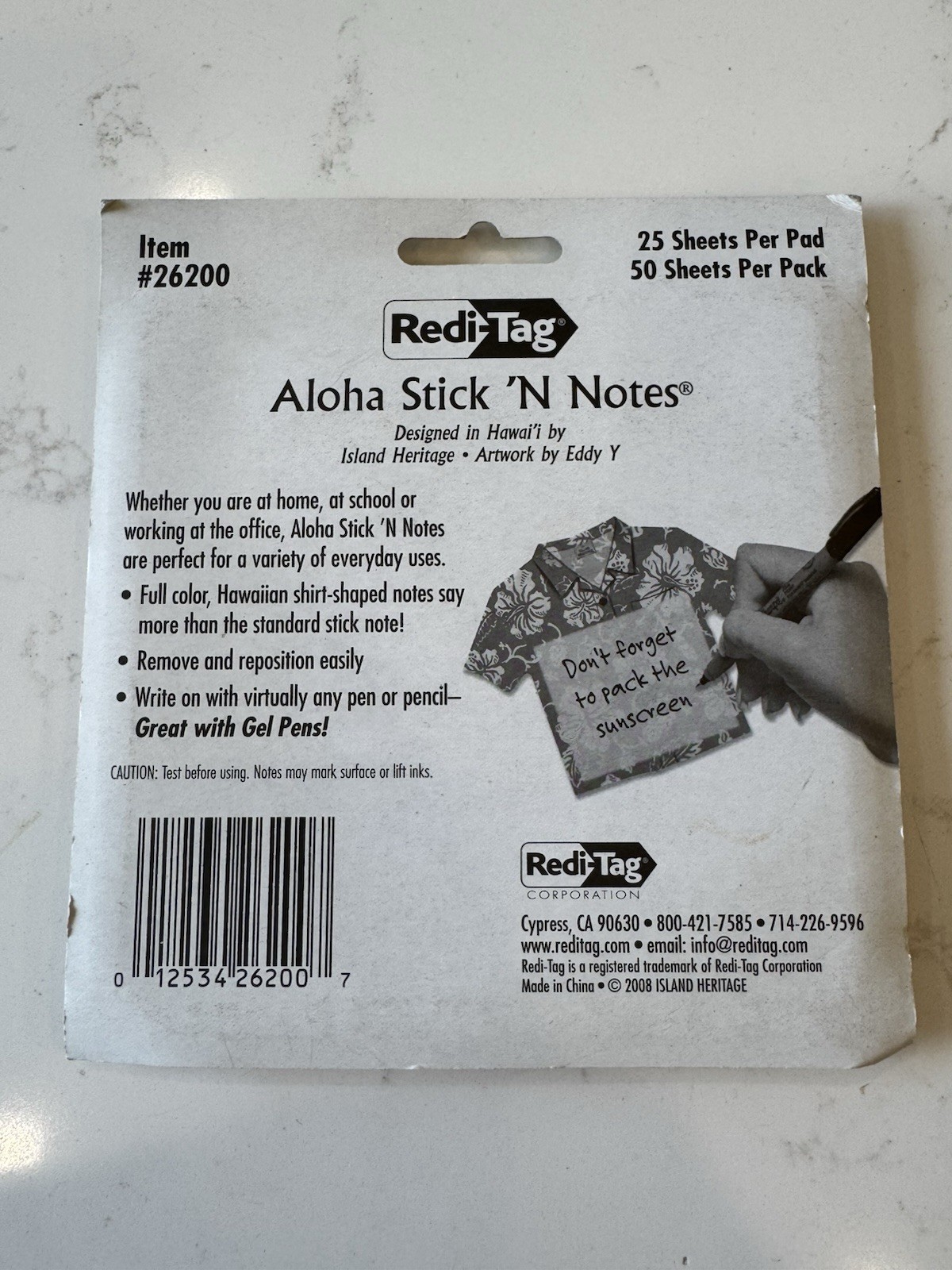 Vintage Aloha Stick ‘N Notes Red And Blue Hawaiian Shirts