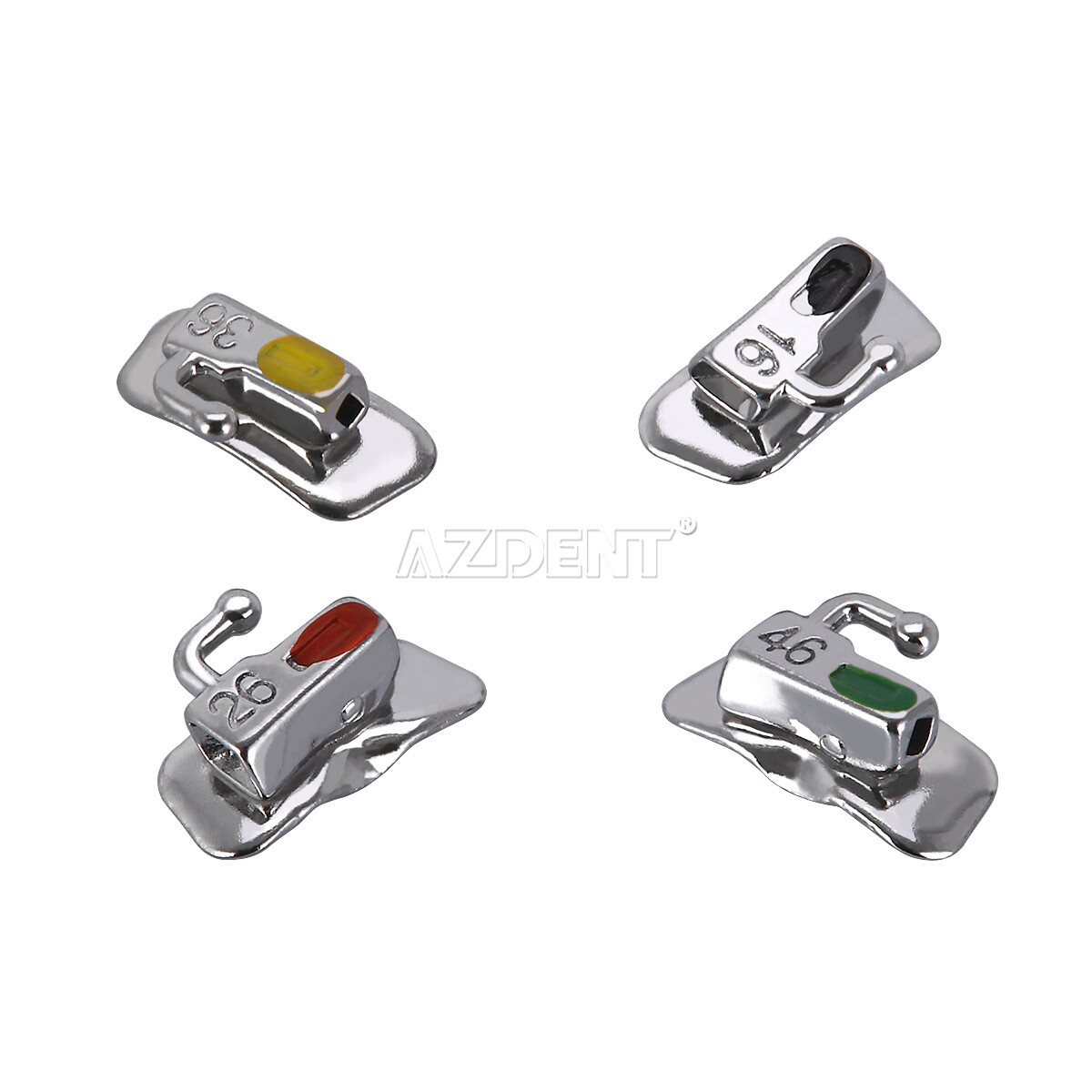 Dental Orthodontic Buccal Tubes 1st Roth.022″ Non-Conv Bondable Molar Laser Mark