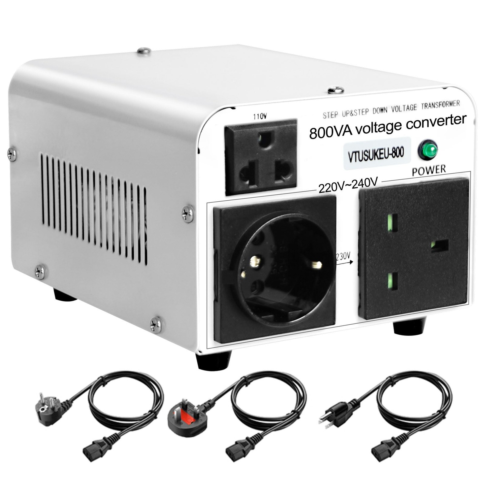 Yinleader 110V to 220V OR 220V to 110V Voltage Converter Step Up/Down Transfo…
