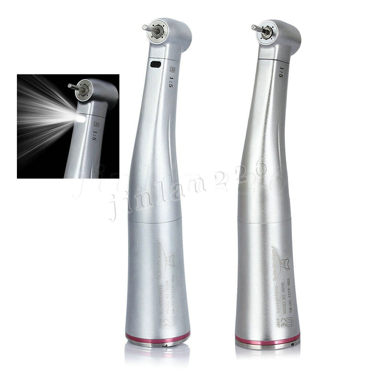 NSK Ti-MAX X95L Type Dental 1:5 (Fiber Optic) Contra Angle Handpiece LED Turbine