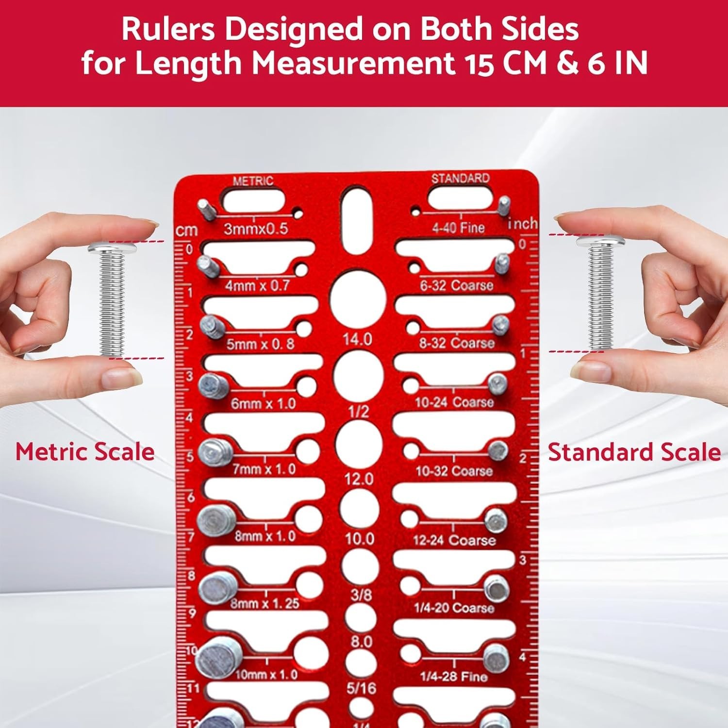 55 Nut and Bolt Thread Checker – Thread Checker Standard and Metric Bolt and Nut