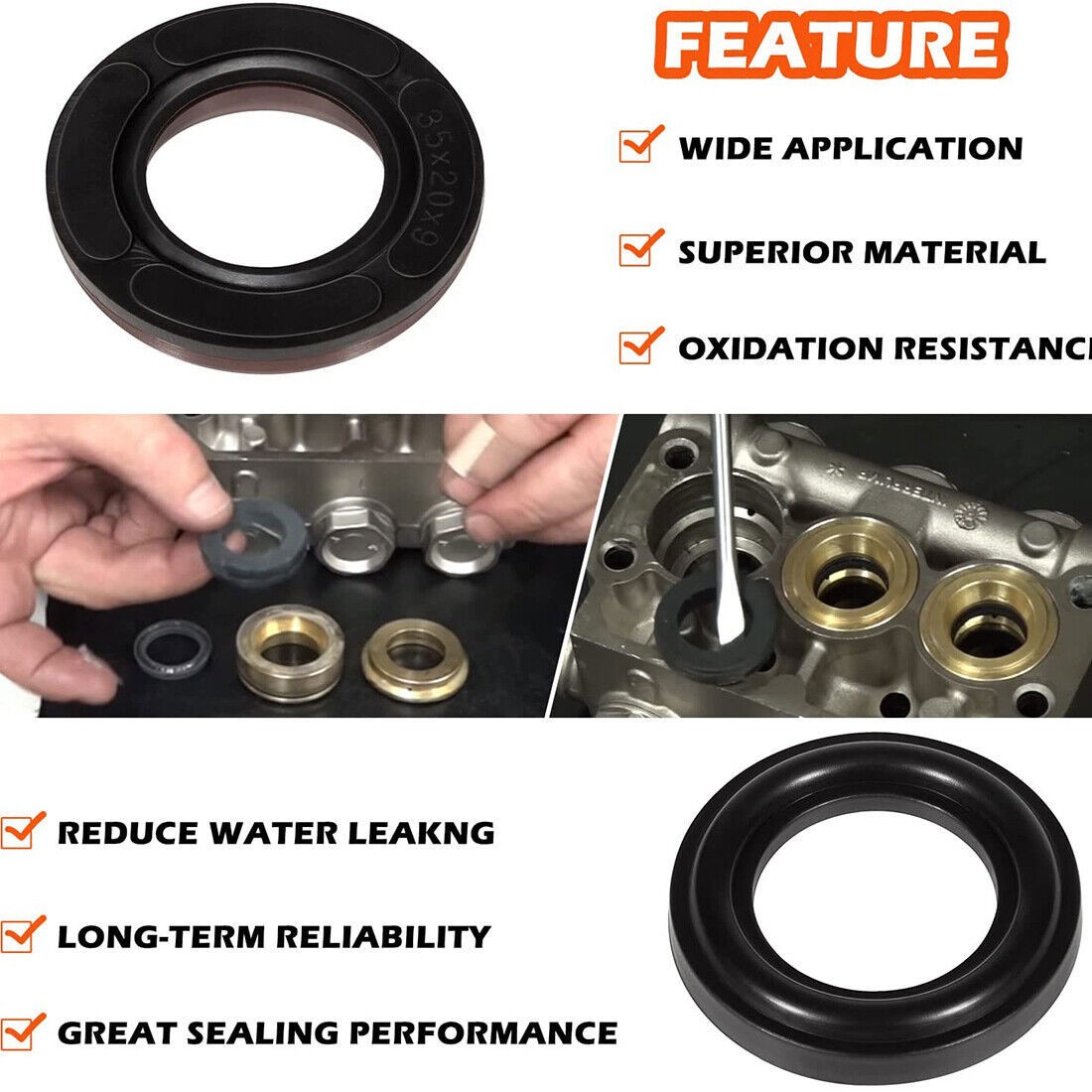 Kit 69 GP Interpump General Pump Packing Kit 20mm Repair Seal TS1511 TS2010