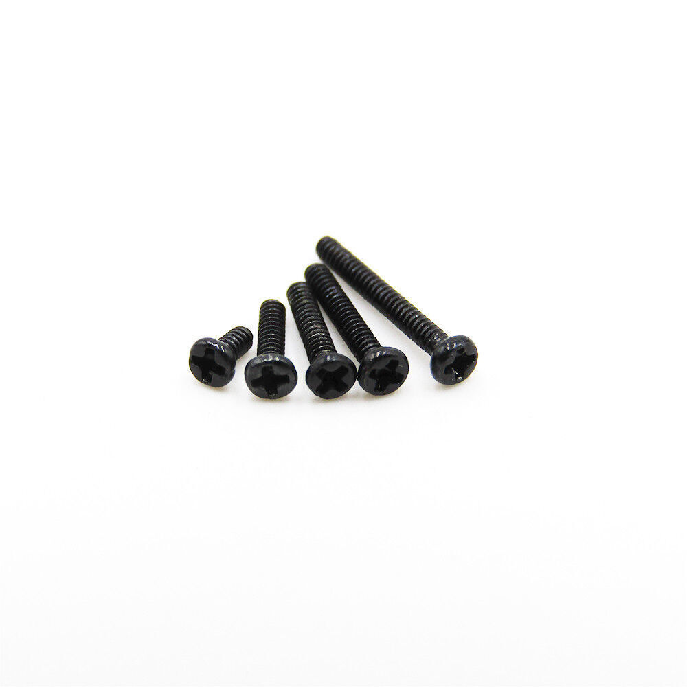 M1 M1.2 M1.4 M1.6 M1.7 M2 Black Steel Phillips Pan Head Small mini Screws Bolts