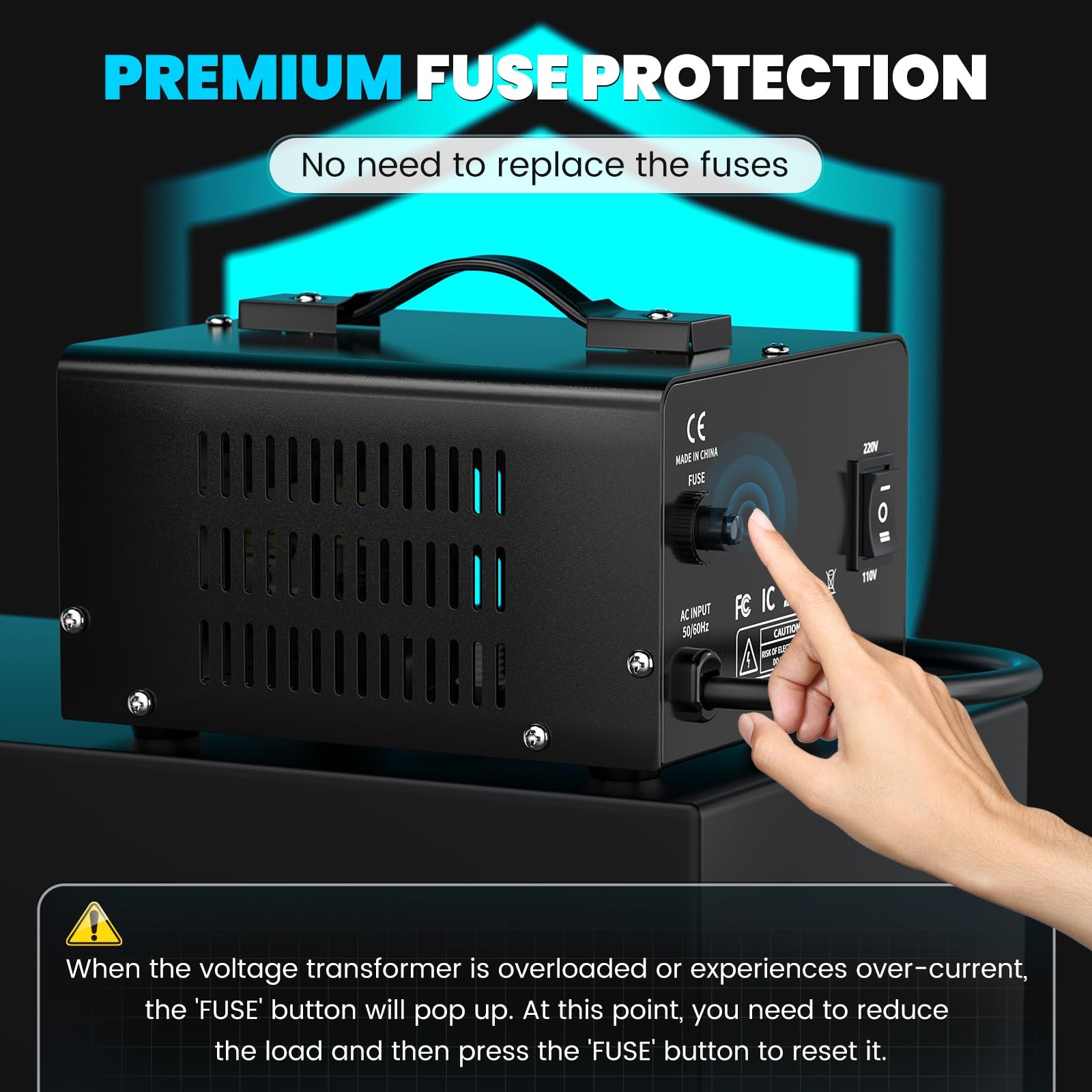 1000W Voltage Converter Transformer(110V to 220V or 220V to 110V) Step Up/Dow…