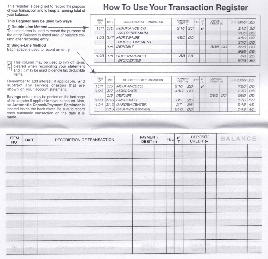 16 Pack Checkbook Transaction Register Ledger 26-27-28 Calendars Check Book Bank