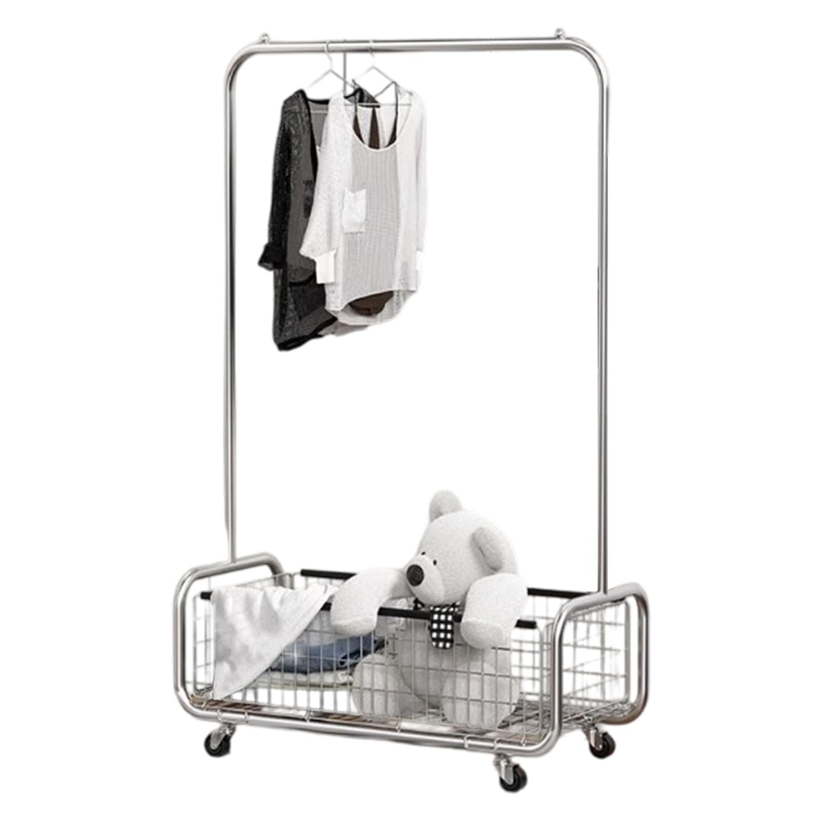 Garment Rack With Storage Baskets,Clothing Rack for Hanging Clothes, Multi-fu…