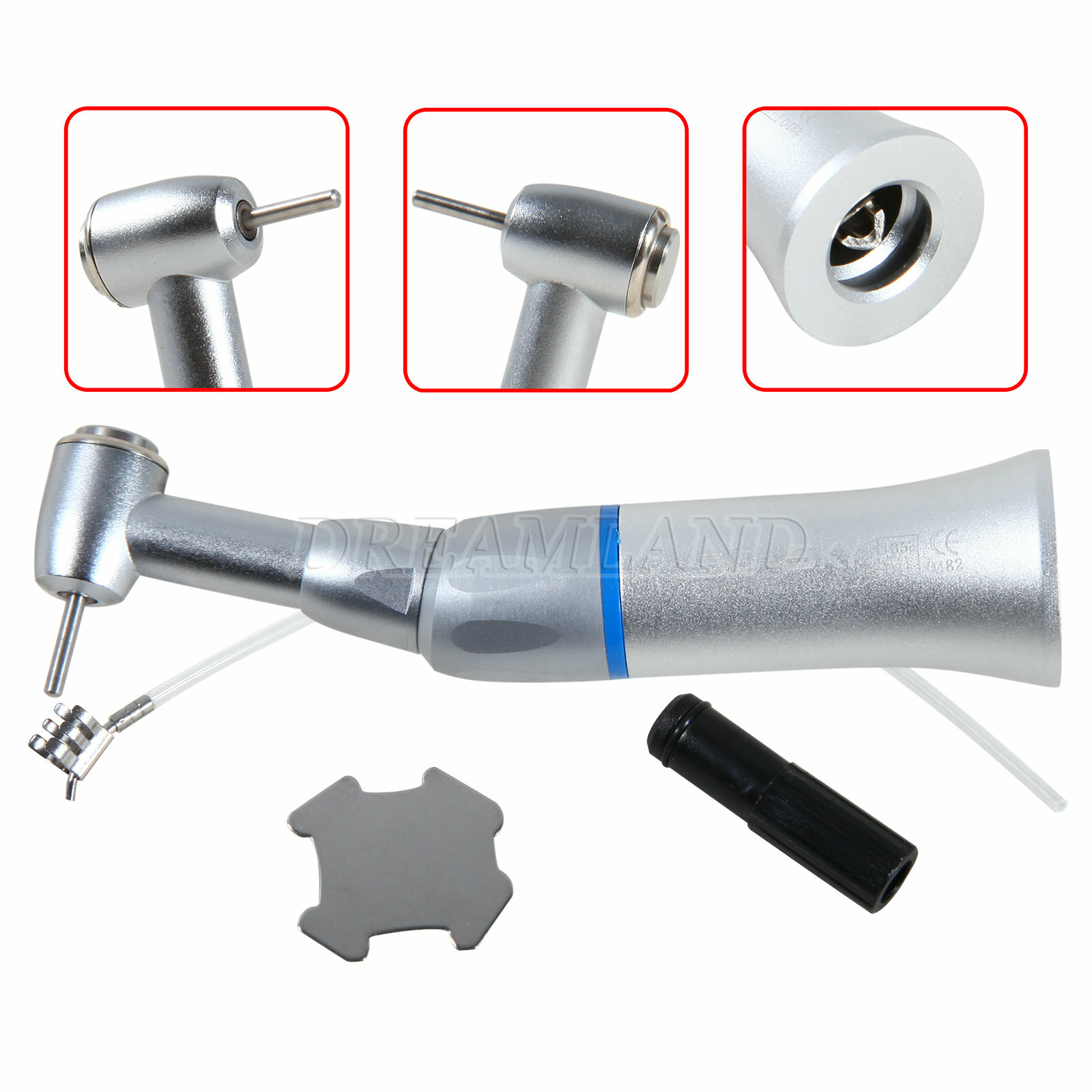 Dental Push Button Contra Angle fit FG1.6mm Burs Low Speed Handpiece 1:1 hb