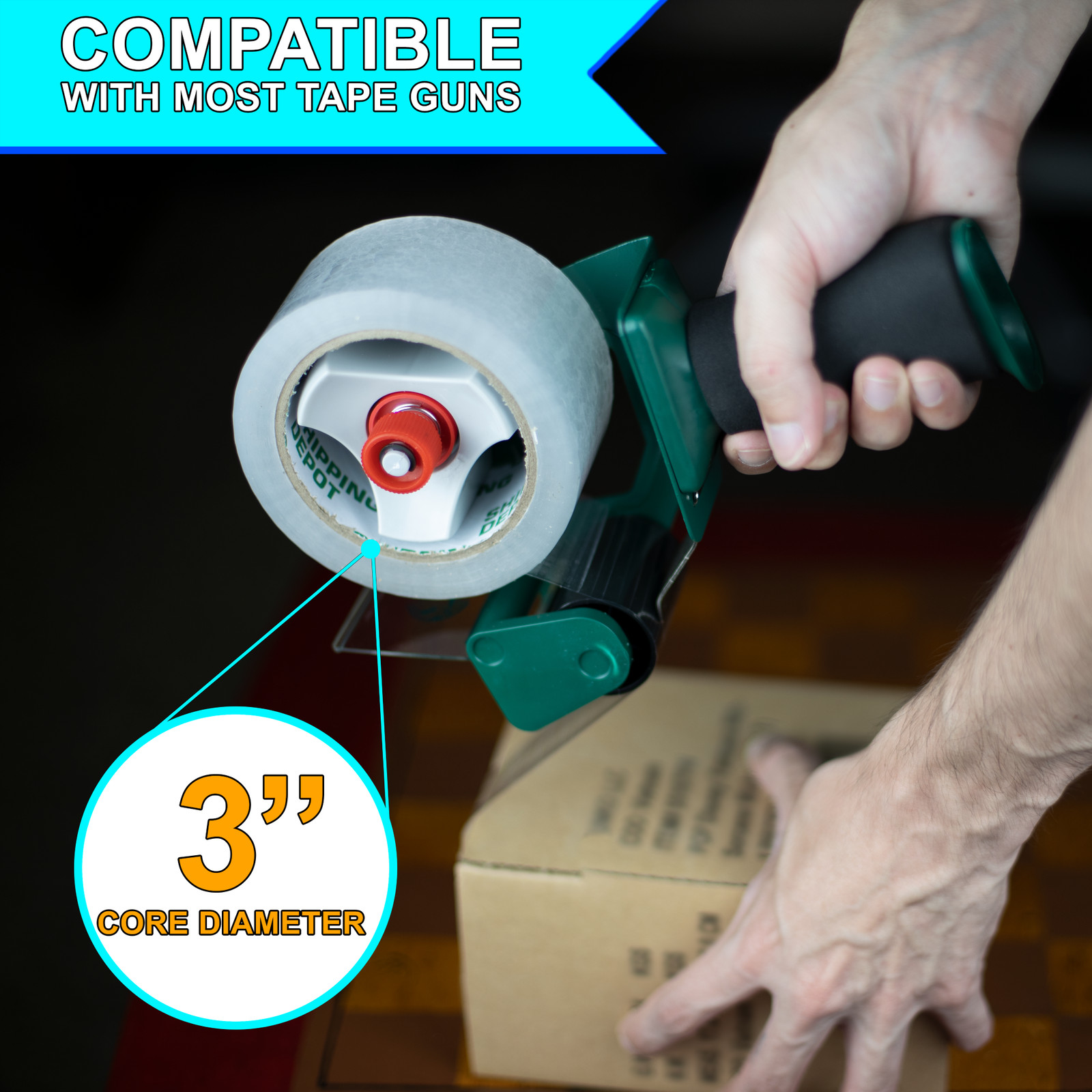 2″ or 3″ x 110yds Packing Tape – Thickness 1.6 Mil Or 2 Mil – Clear Box Tape